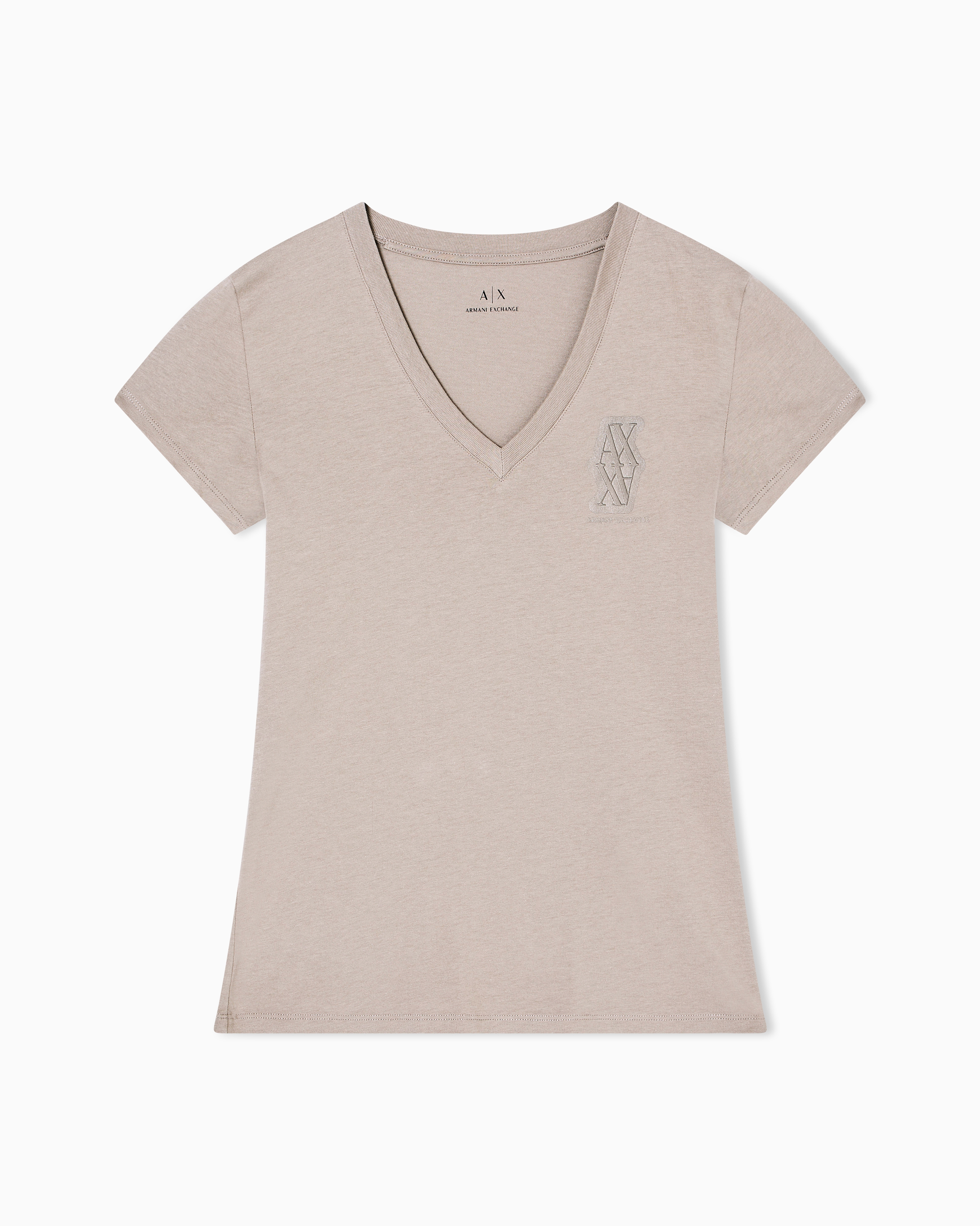 Armani Exchange Slim Fit T-shirts In Gray