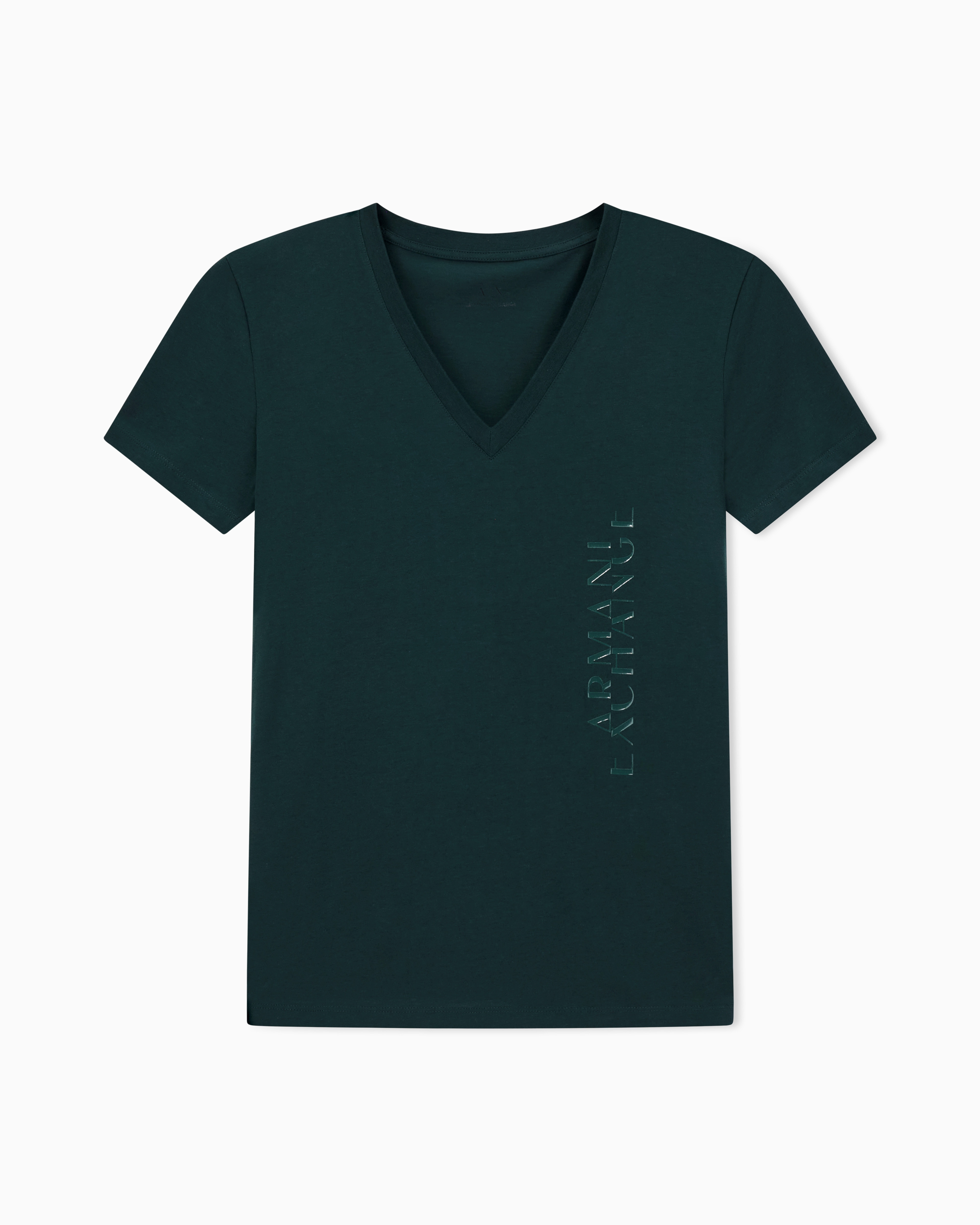 Armani Exchange - Regular Fit T-Shirts, Woman, Green, Size: