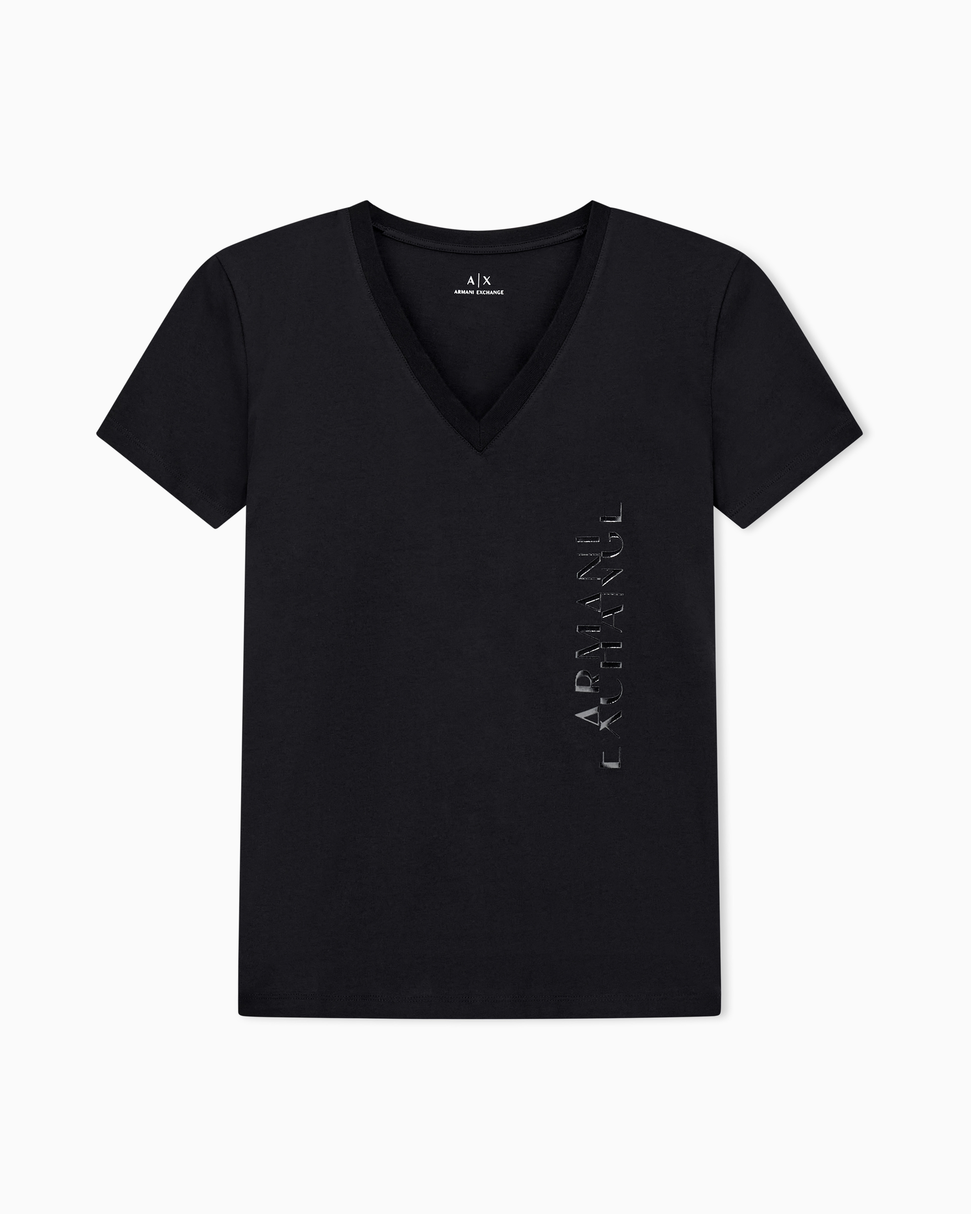 Armani Exchange - Regular Fit T-Shirts, Woman, Black, Size: