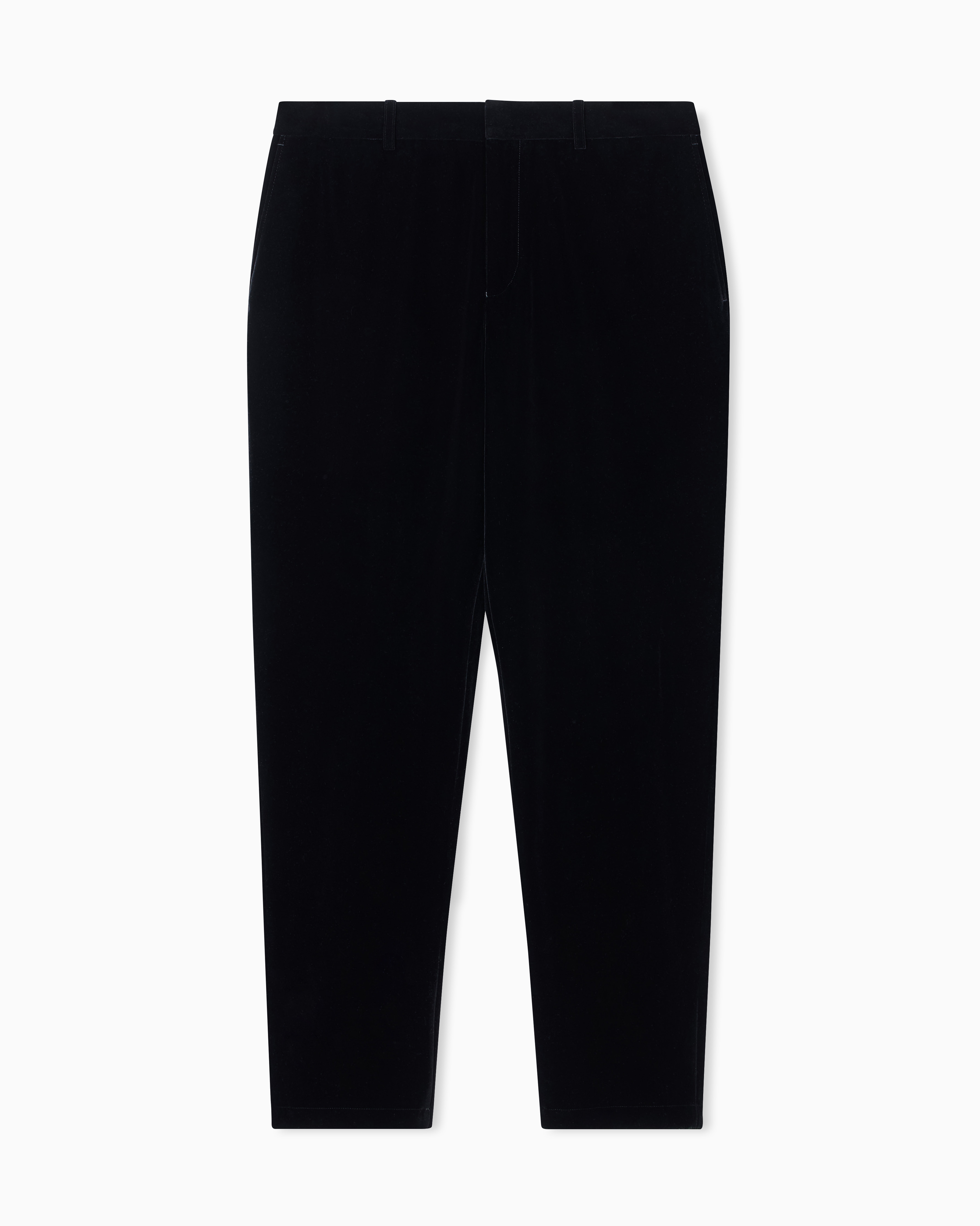 Velour chino trousers