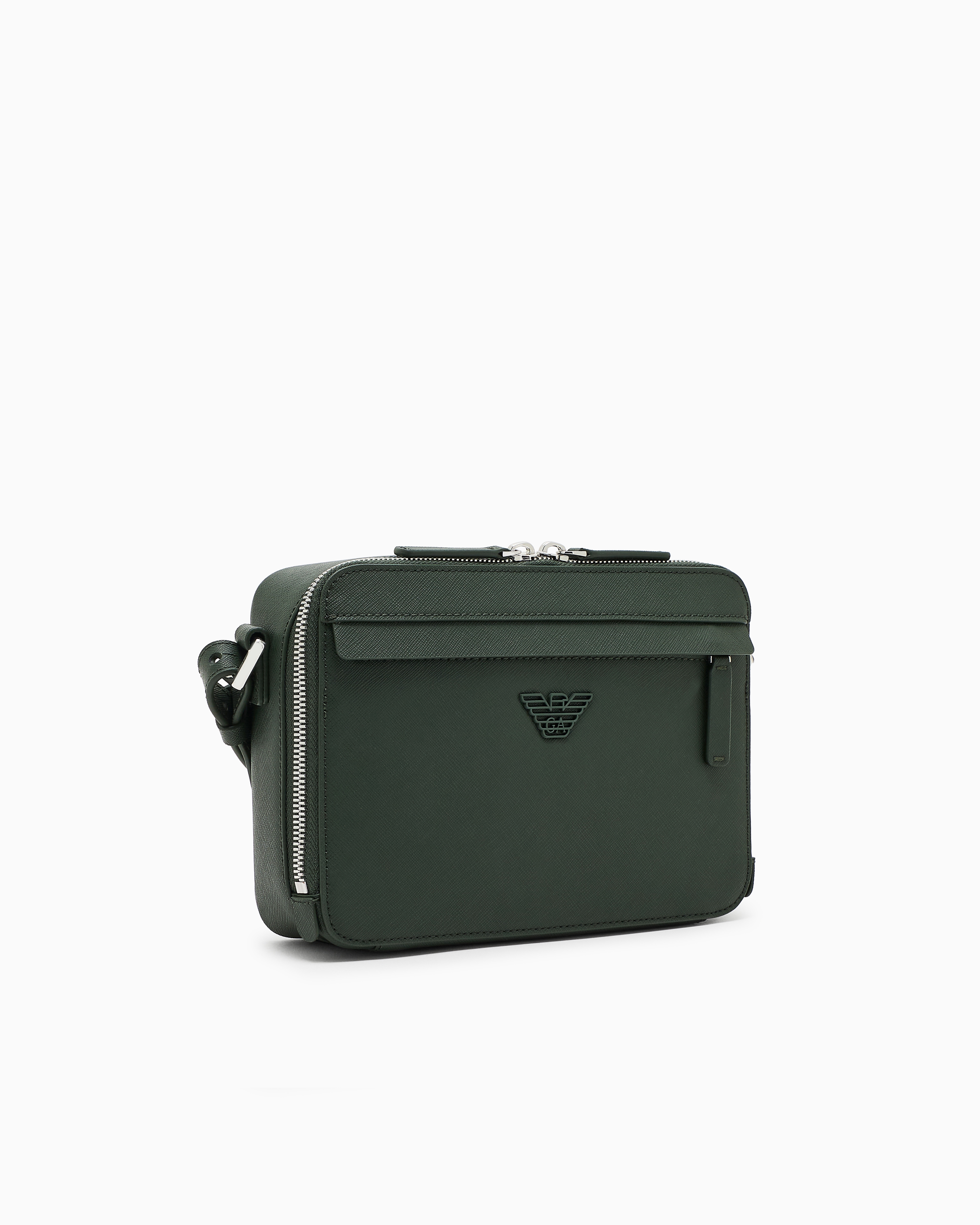 エンポリオアルマーニ EMPORIO ARMANI カメラケース タンブルレザー カメラケース タンブルレザー ショルダーストラップ | Emporio