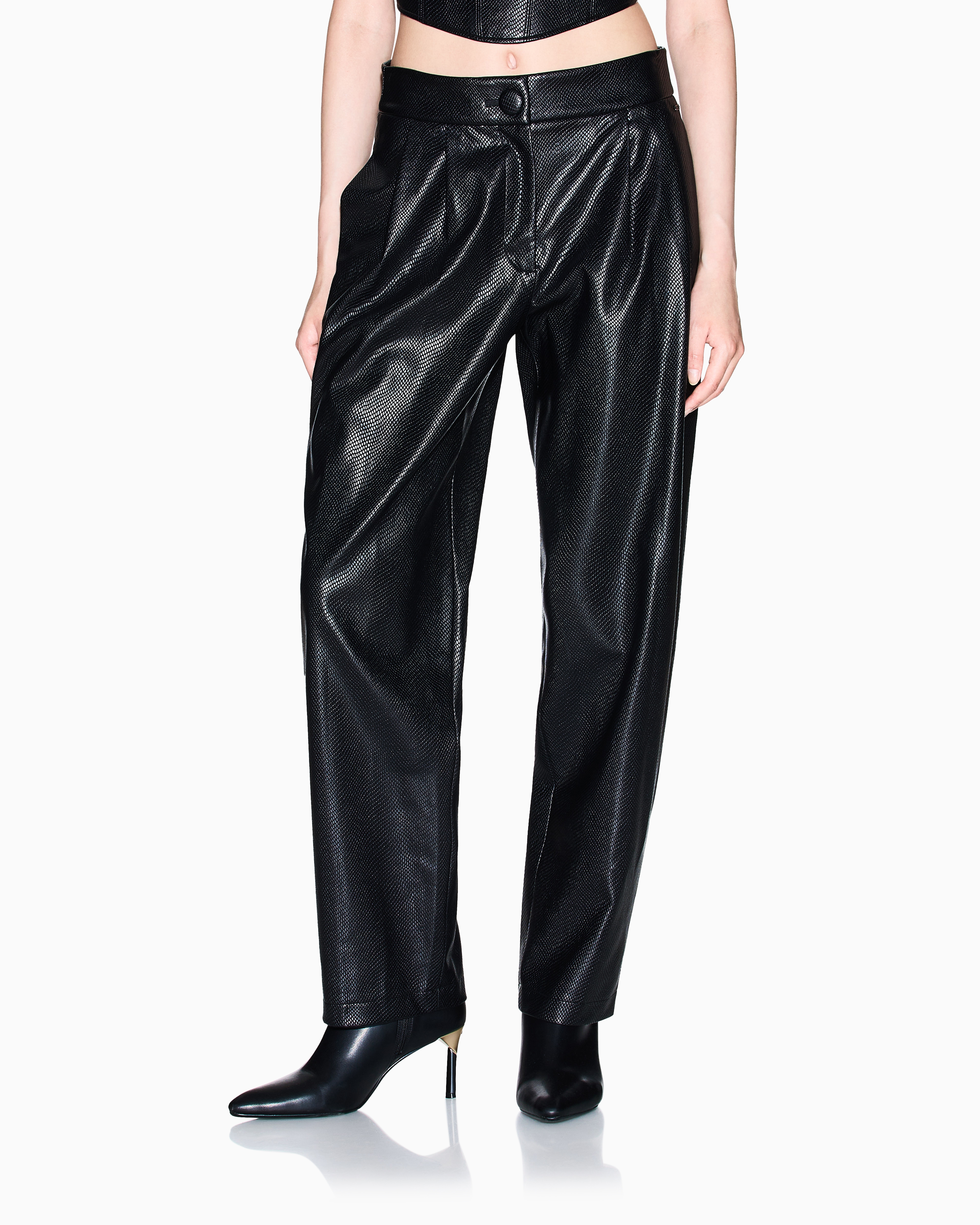 Armani Exchange - Casual Trousers, Woman, Black, Size: