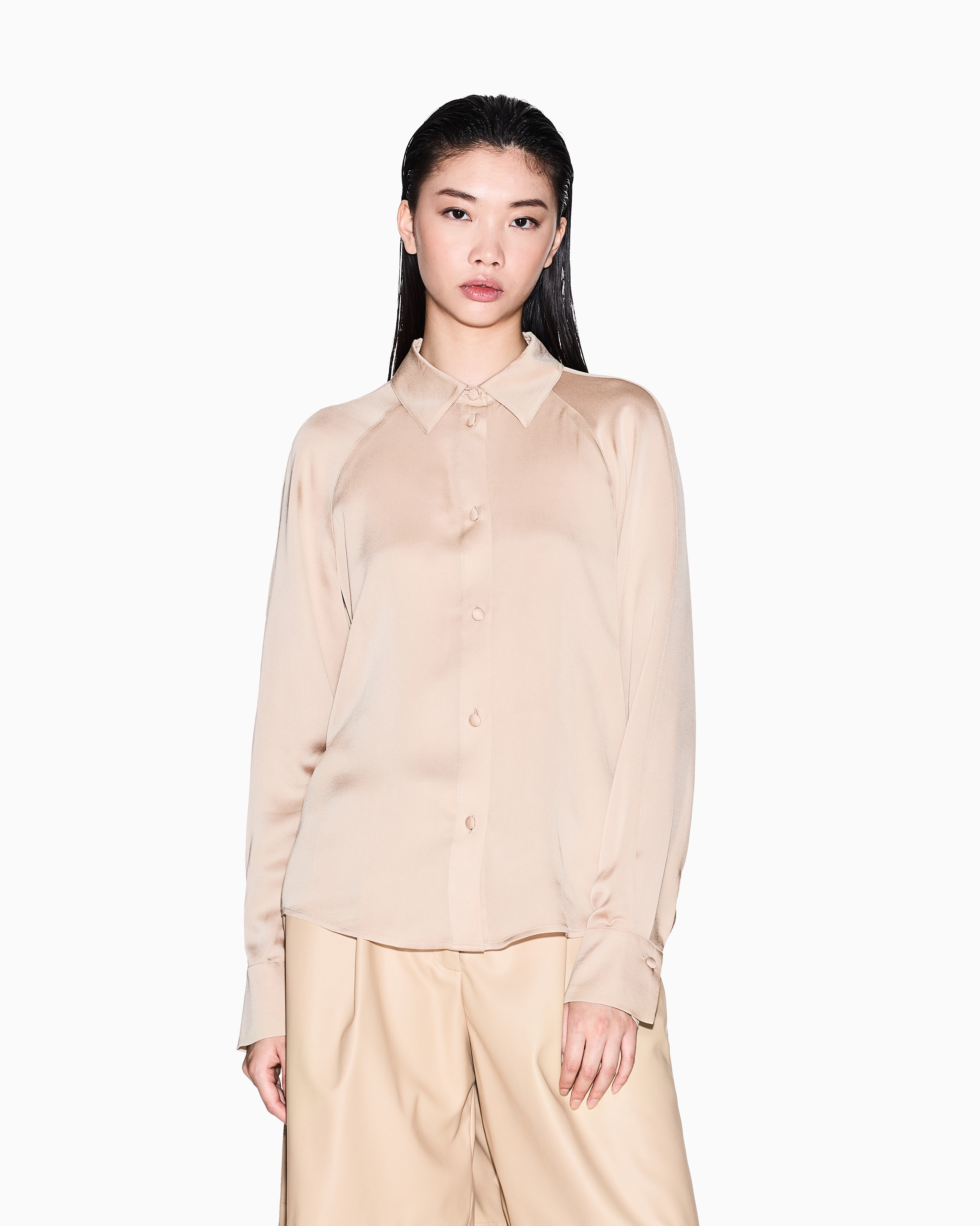 Armani Exchange Casual Shirts In Neutral