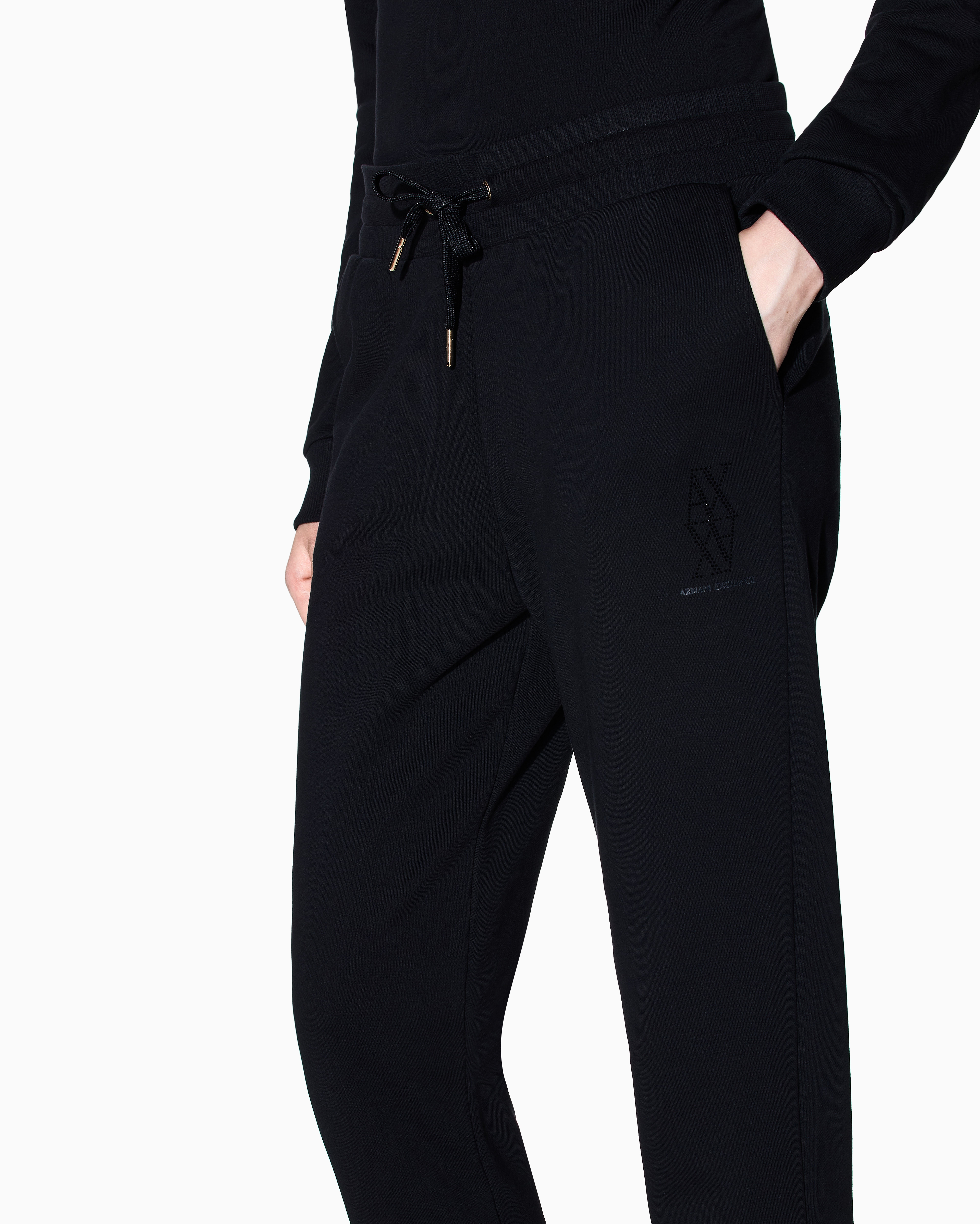 Armani Exchange - Sweatpants, Woman, Black, Size: