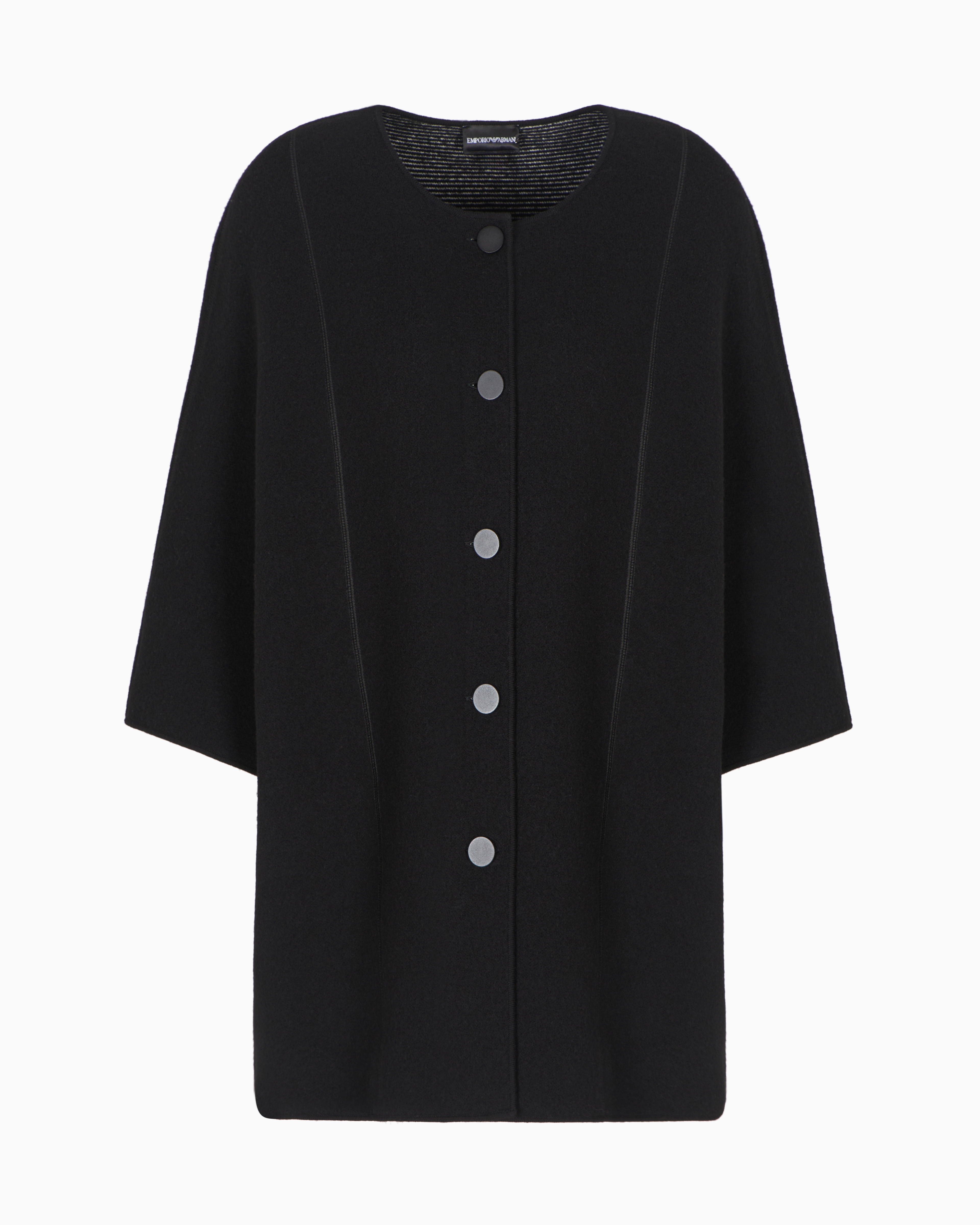 ダブルフェイスケープ バージンウールニット | Emporio Armani