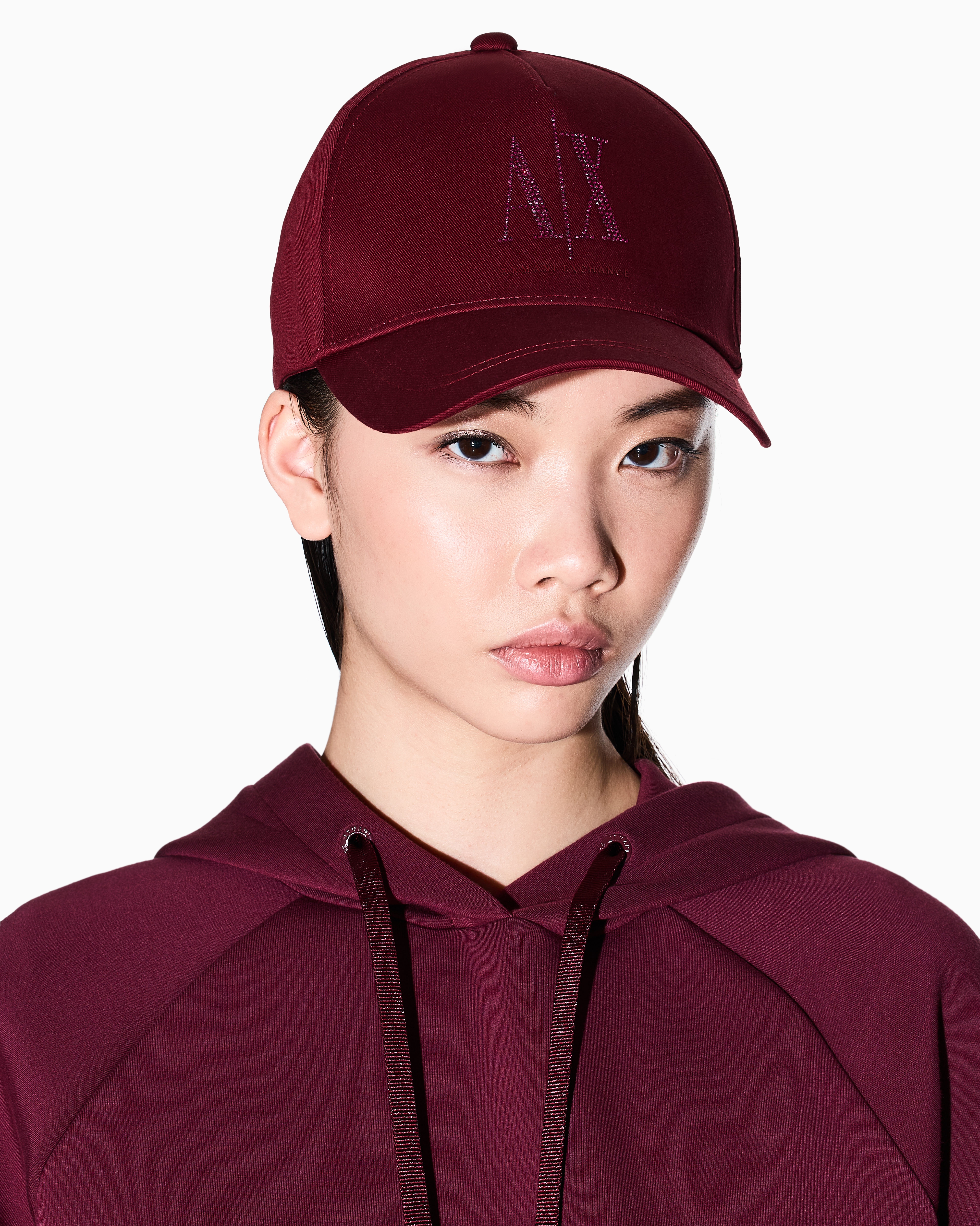 Armani Exchange Icon Logo Hat In Red