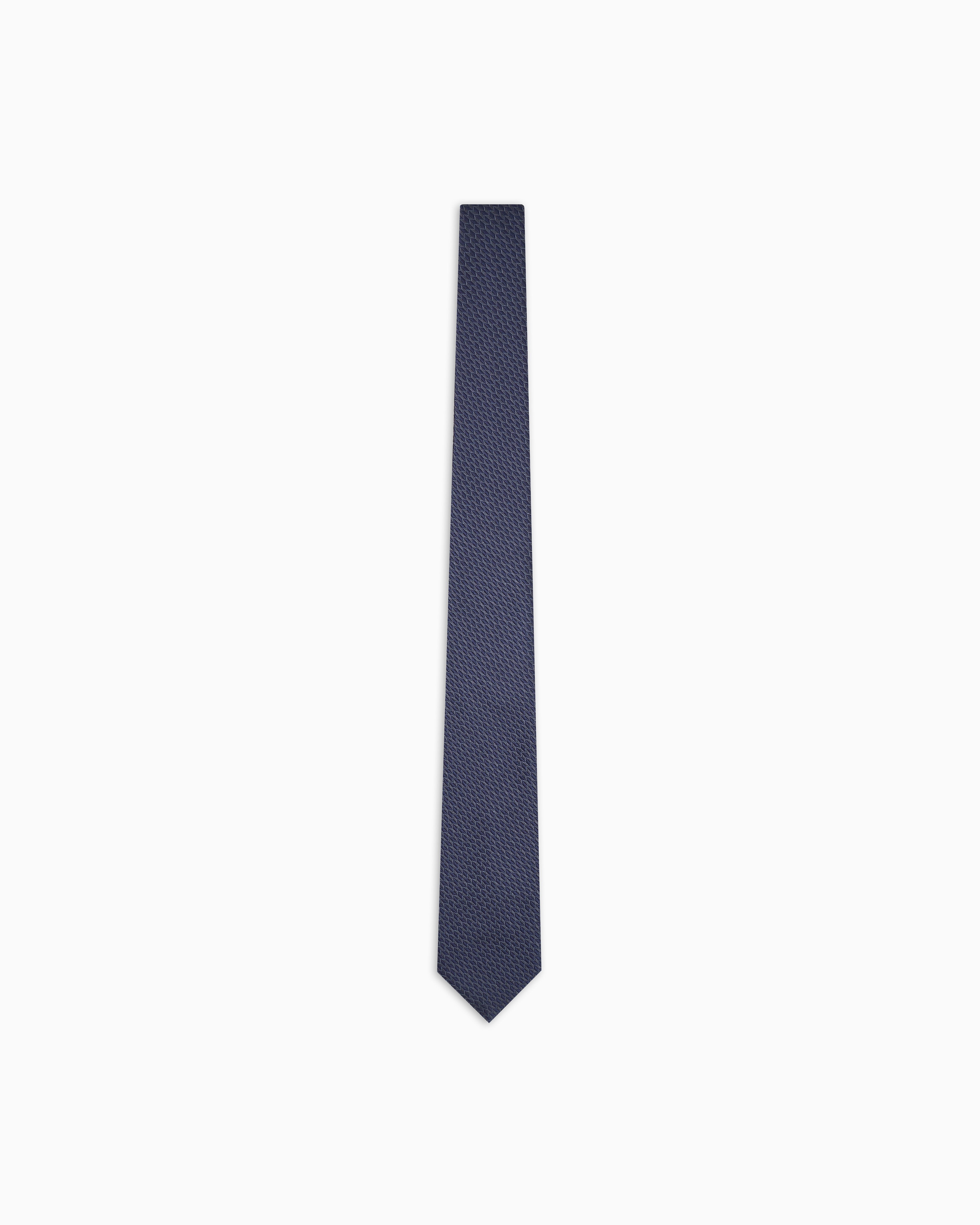 アルマーニ　ネクタイ　黒・グレー　シルクジャガード ネクタイ シルク ジャカード | Giorgio Armani