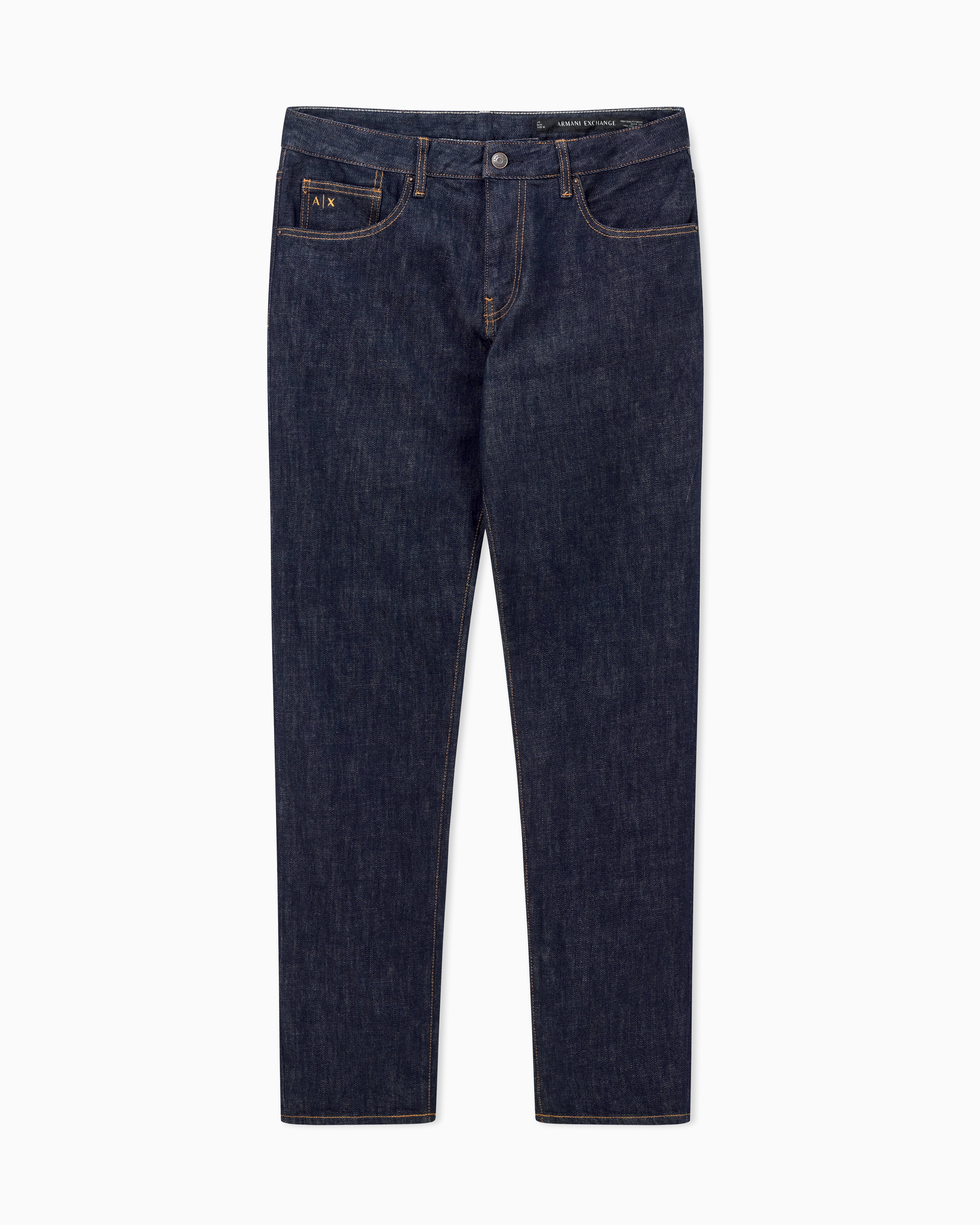 armani jeansダークブルー ARMANI JEANS ダークブルー デニム イタリア産 - メルカリ