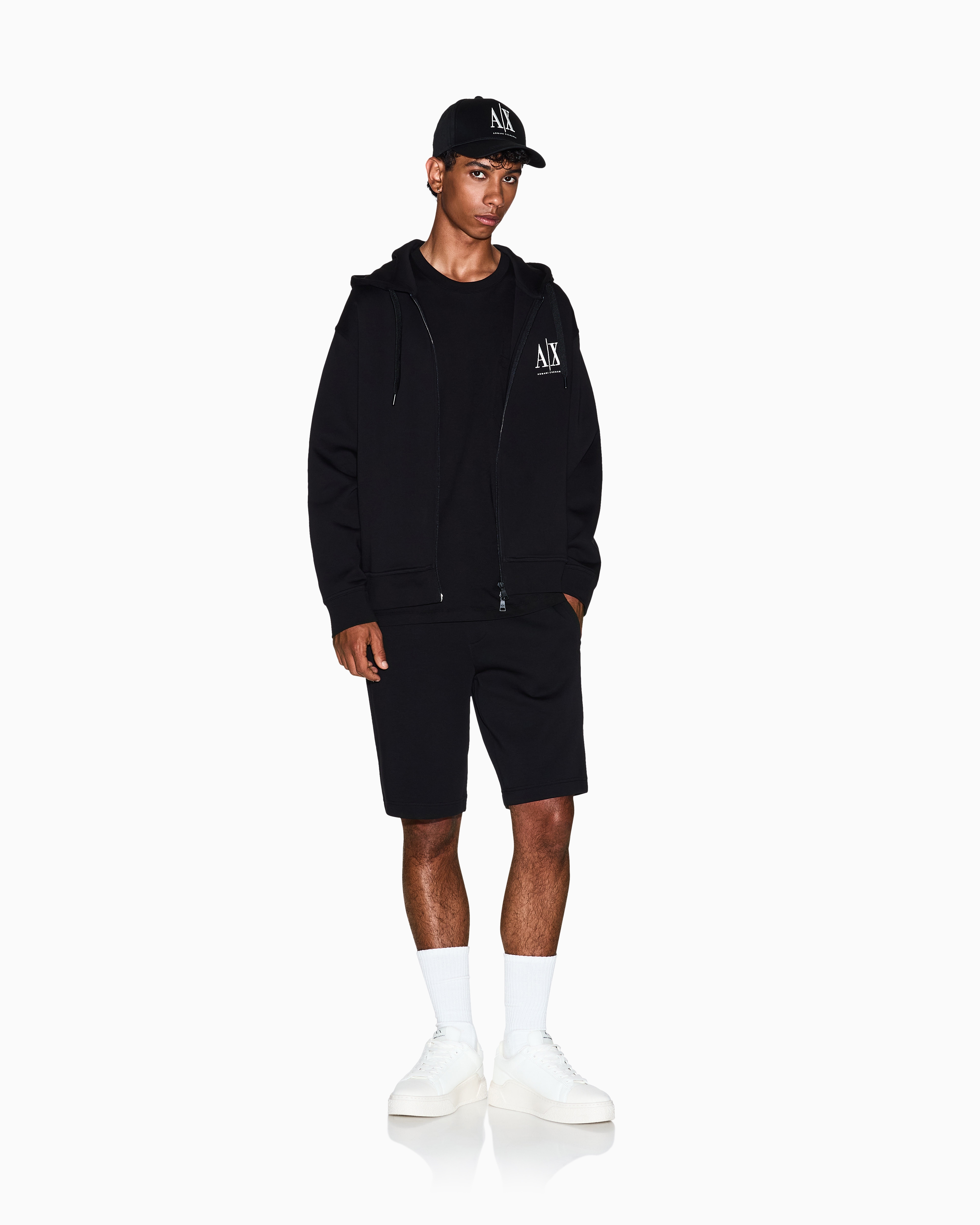 Armani Exchange - Bermuda Shorts, Man, Black, Size: