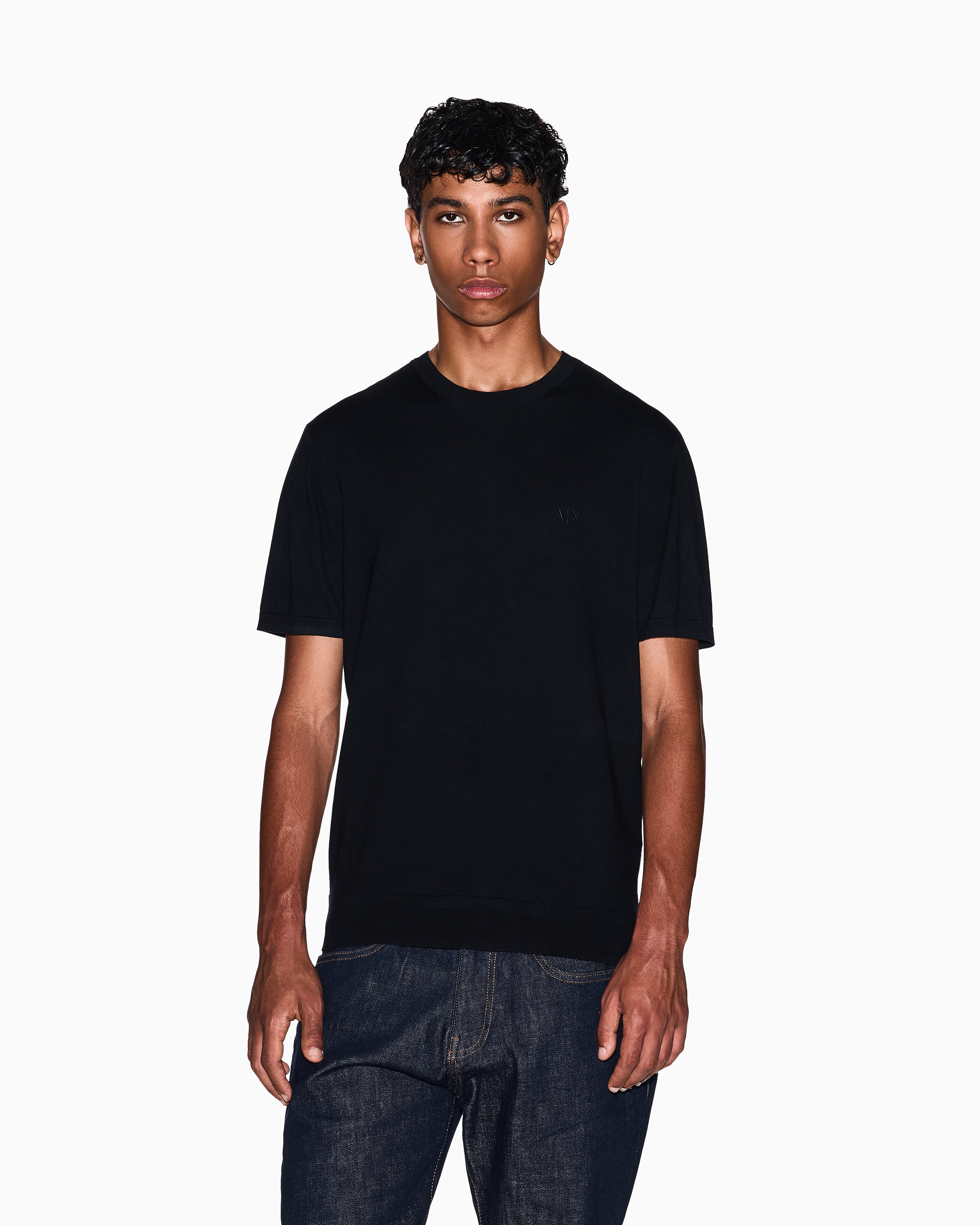 Tシャツ・カットソー EMPORIO ARMANI Men T-shirt Black 8N1TL71JHWZ 0999 $_57.JPG?set_id=8800005007