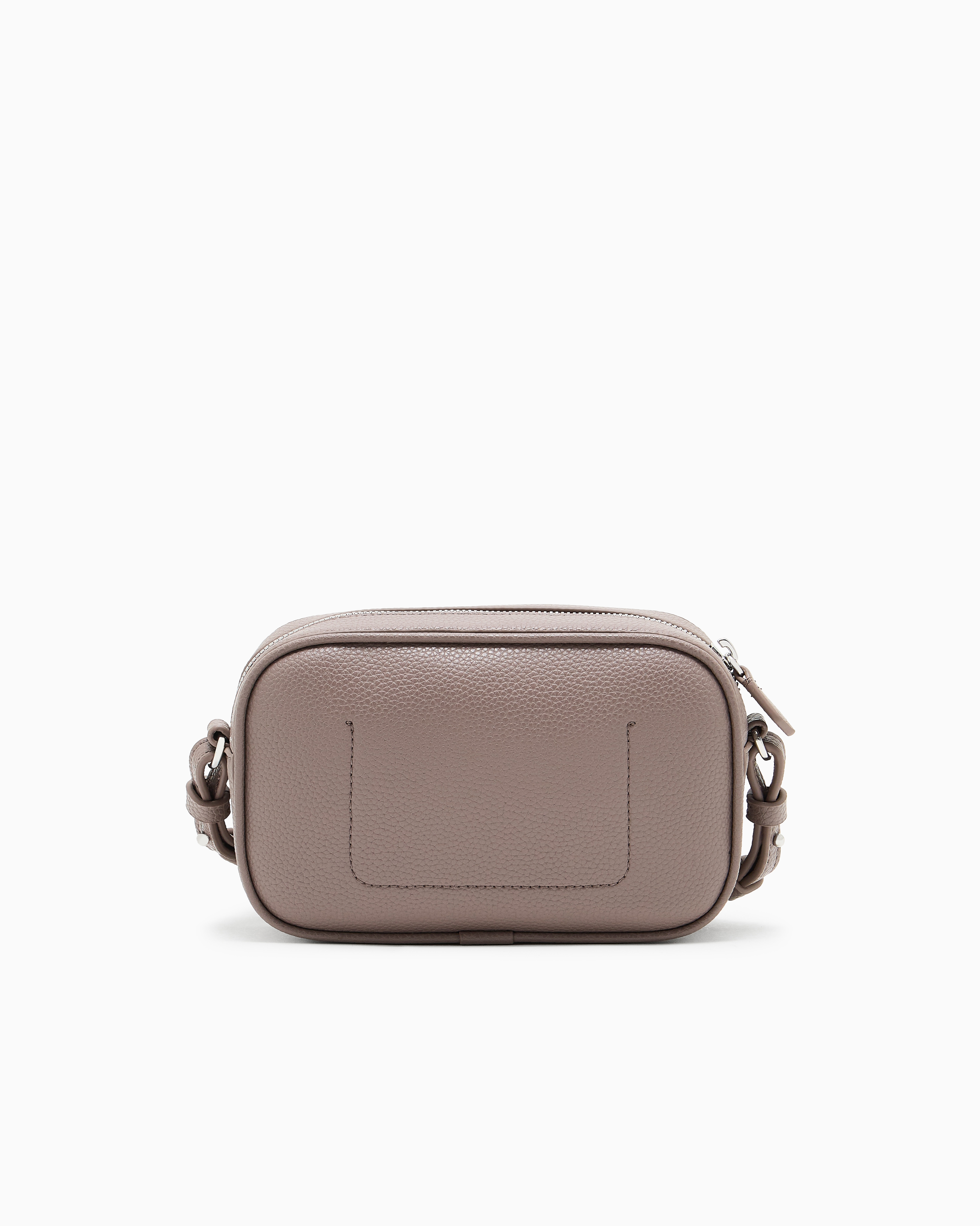 【関税込】EMPORIO ARMANI カメラケース ディアプリント カメラケース 編み込みレザー チェーンショルダーストラップ