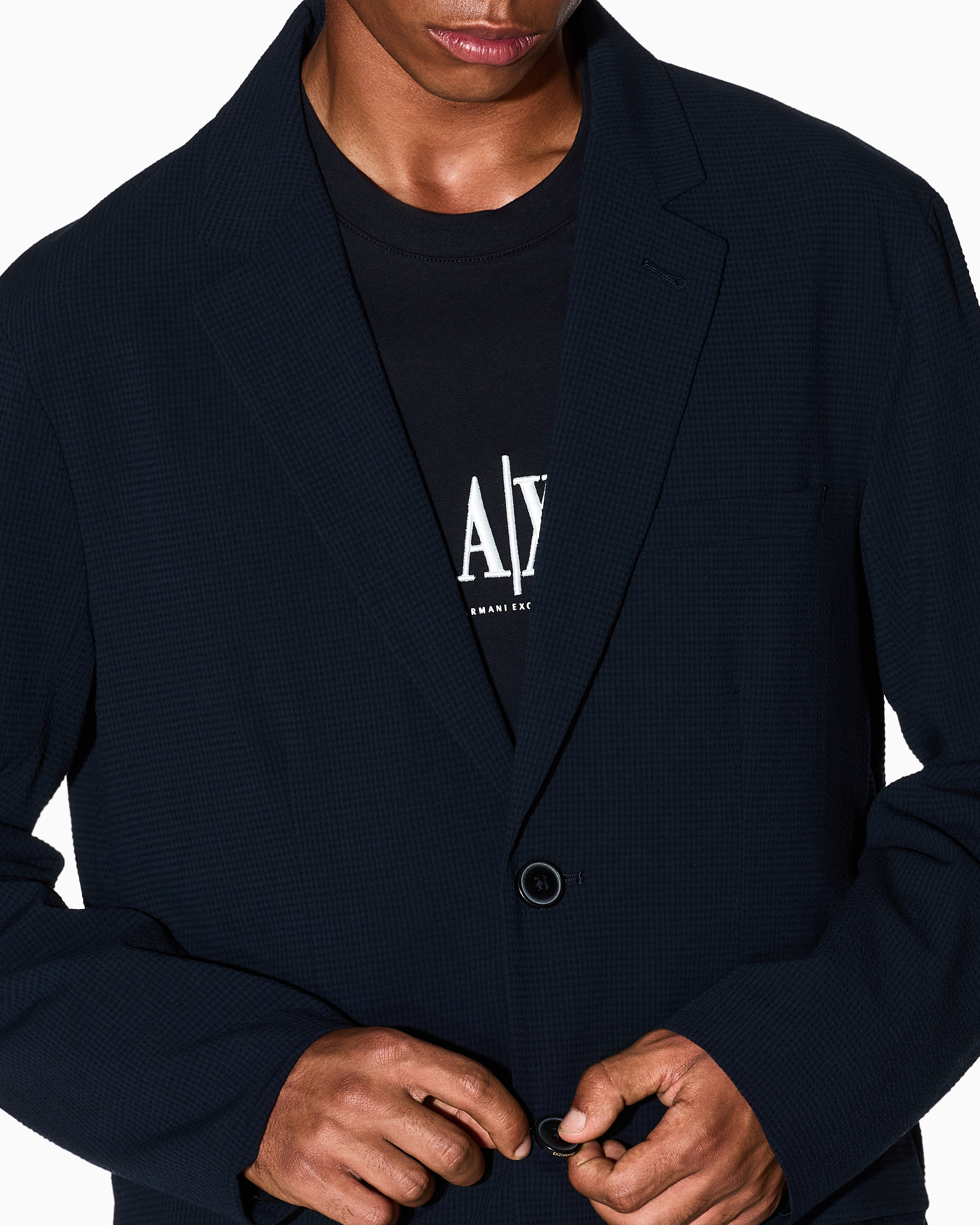 Giorgio Armani ライトブルー ジャンパー ARMANI EXCHANGE デニムジャケット gジャン 「A|X アルマーニ