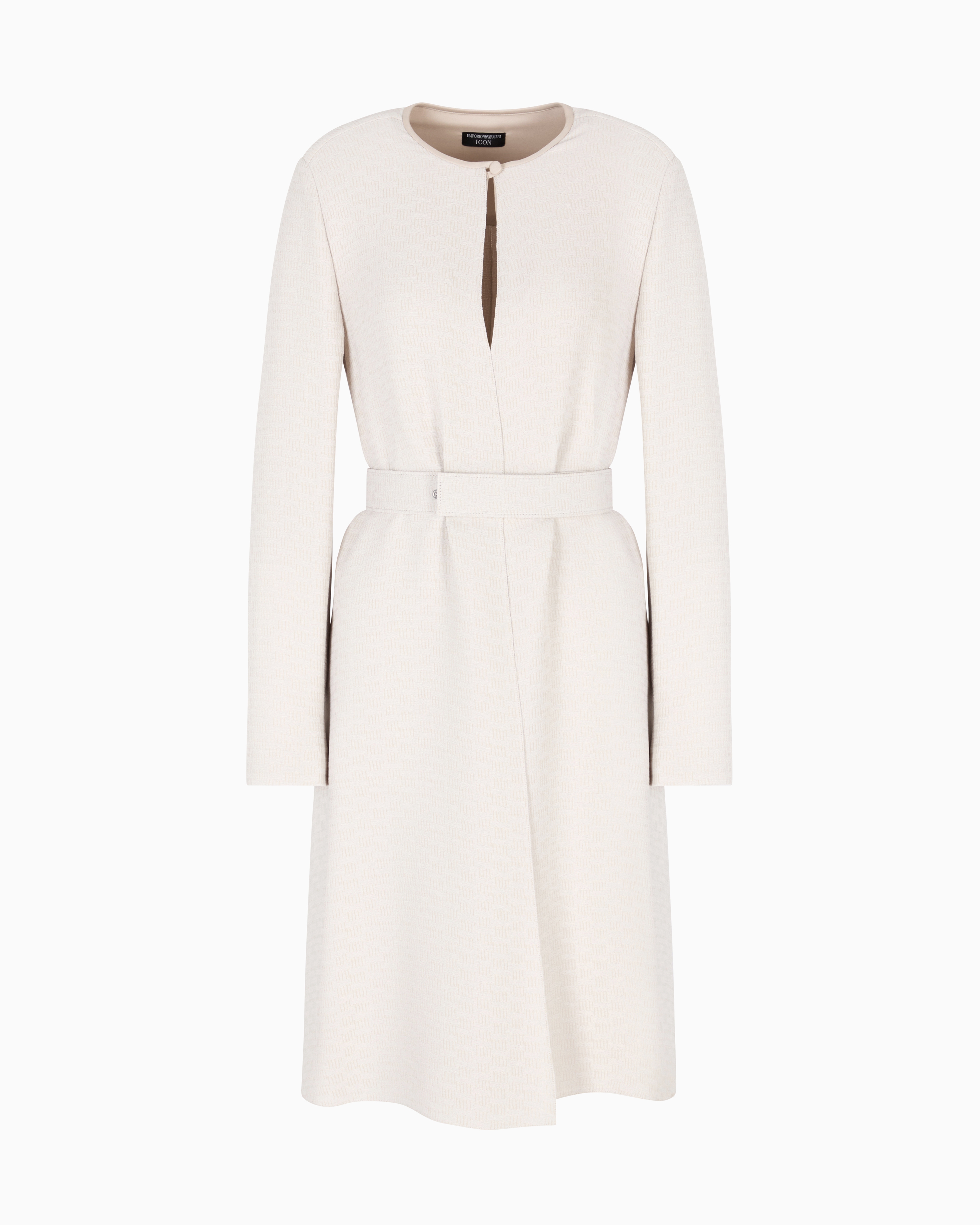 ワンピース EMPORIO ARMANI Woman Dress Ivory EW002310TE15812 F1028 EMPORIO ARMANI | Ivory Women's Midi Dress | YOOX