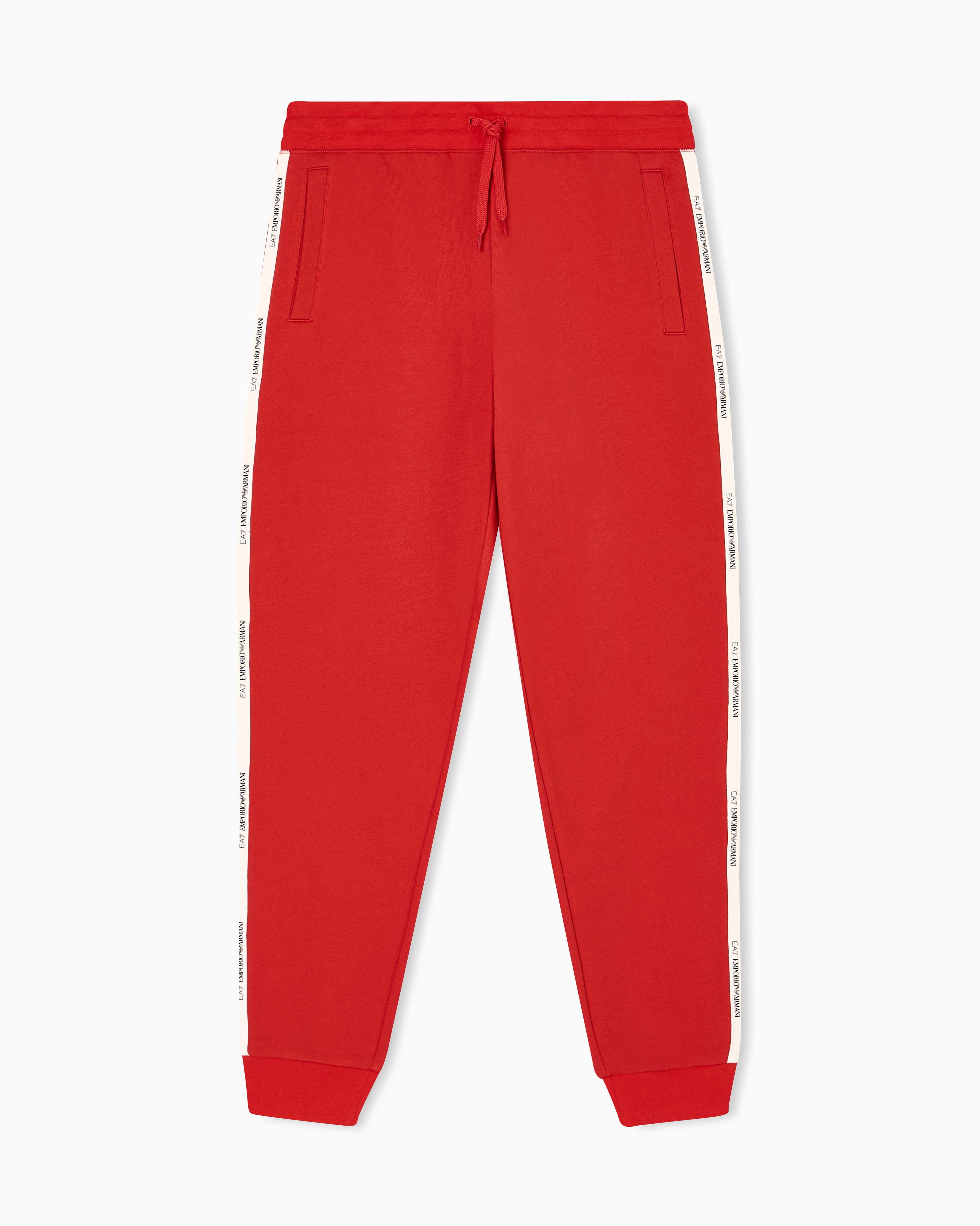 00s EA7 Armani トラックパンツ ジャージ バギー ドローコード Logo Series cotton-blend joggers | EA7