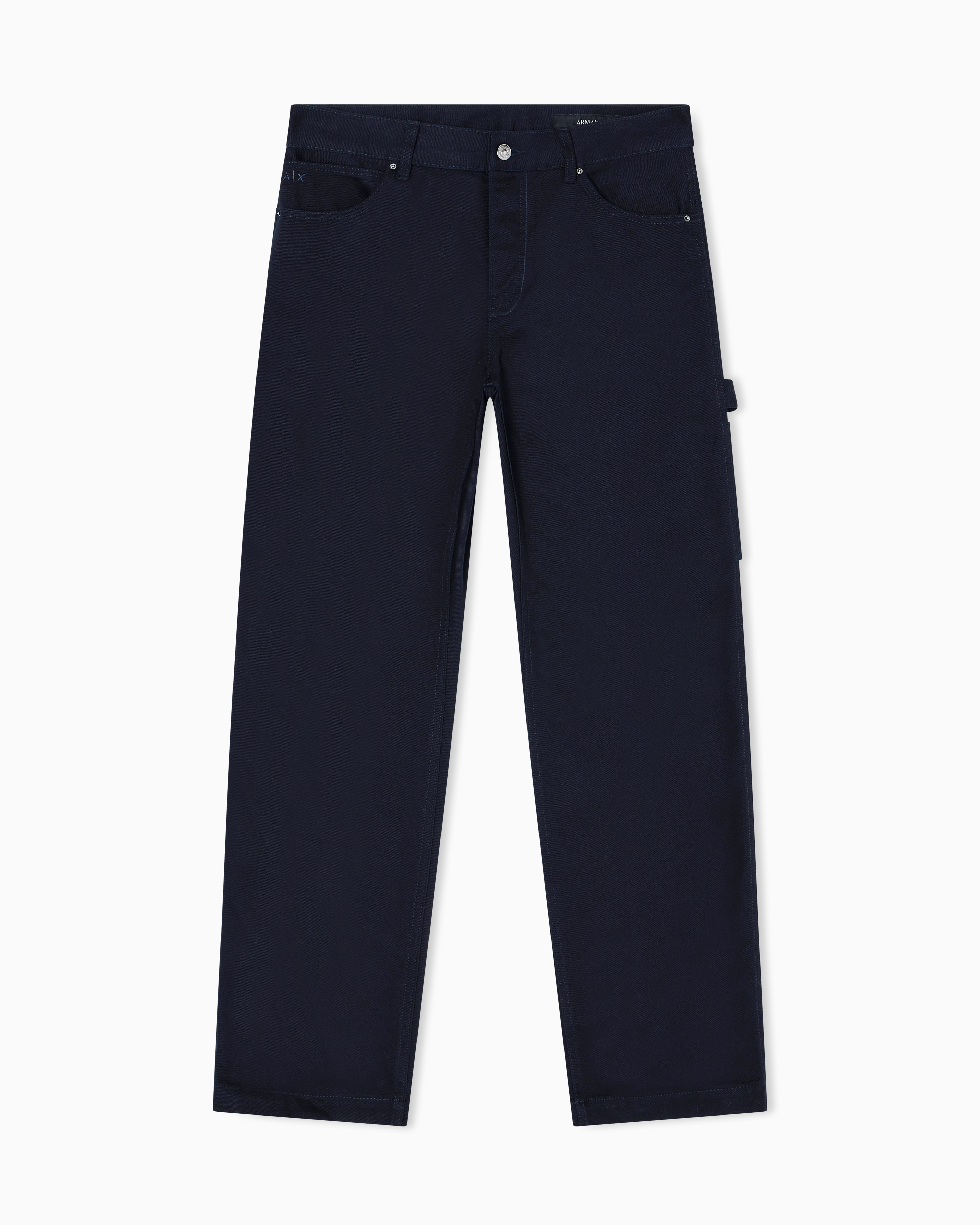 Armani Exchange - Regular fit cotton jeans, Man, Navy Blue, Size: 33