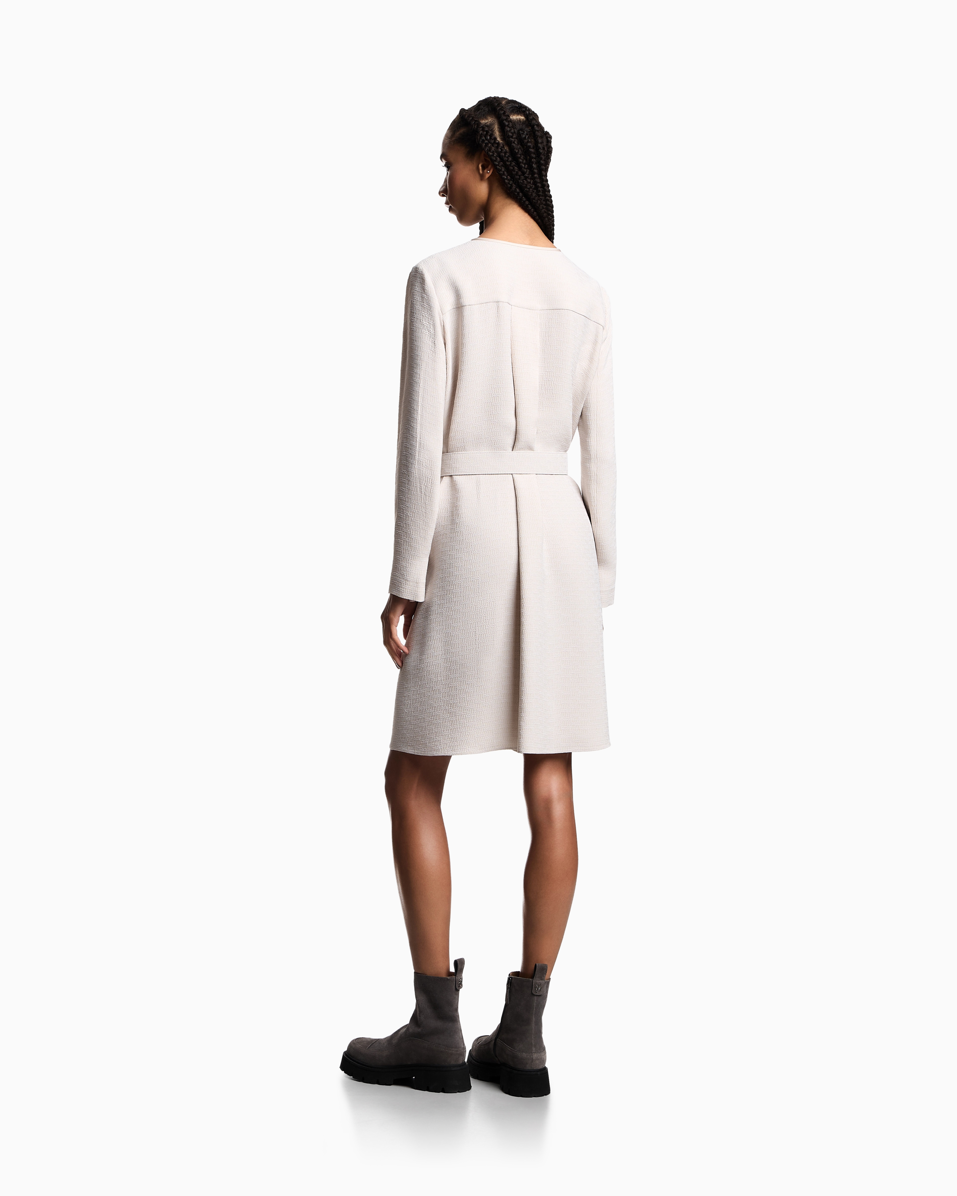 ワンピース EMPORIO ARMANI Woman Dress Ivory EW002310TE15812 F1028 EMPORIO ARMANI | Ivory Women's Long Dress | YOOX