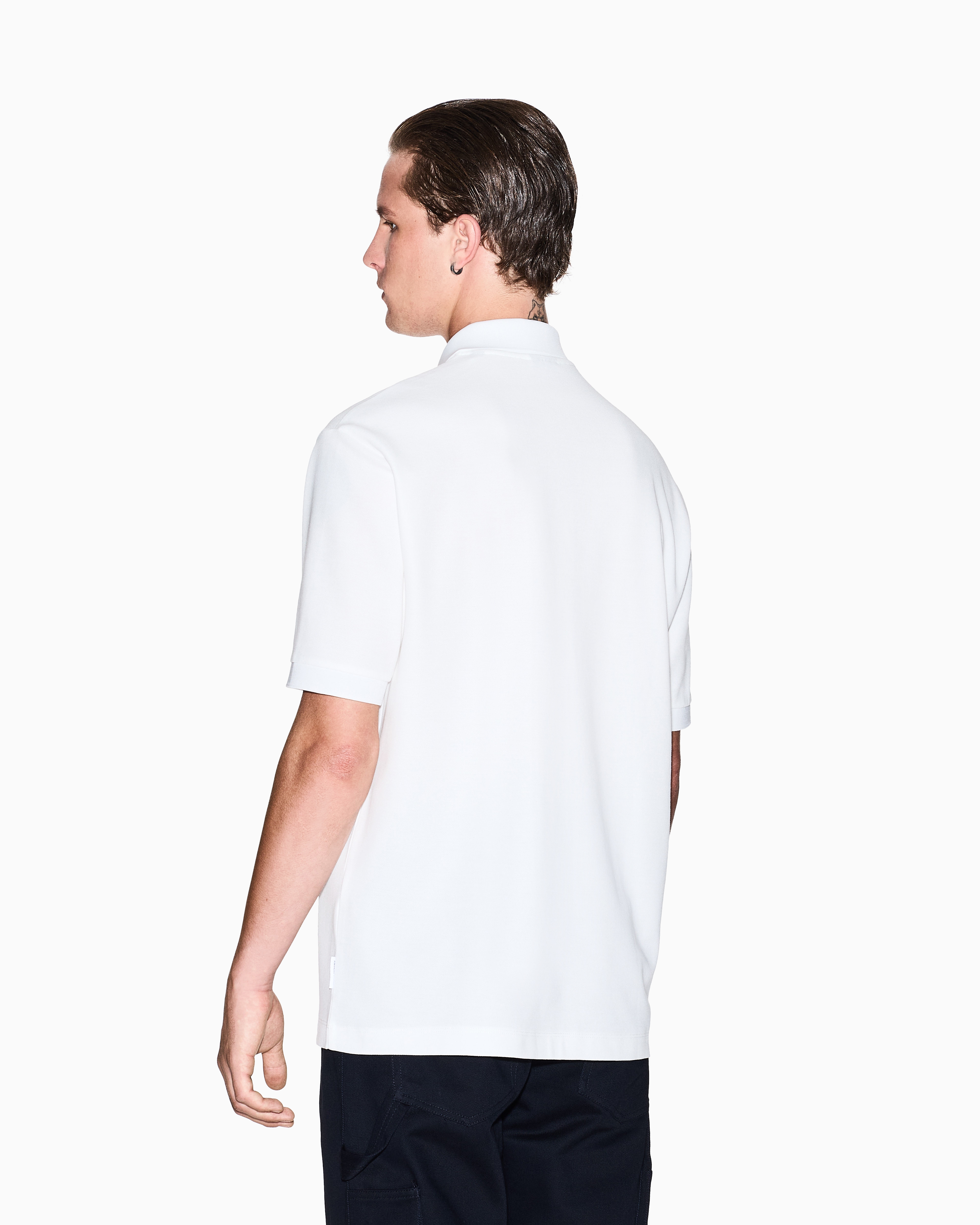 Regular fit polo shirt with patch