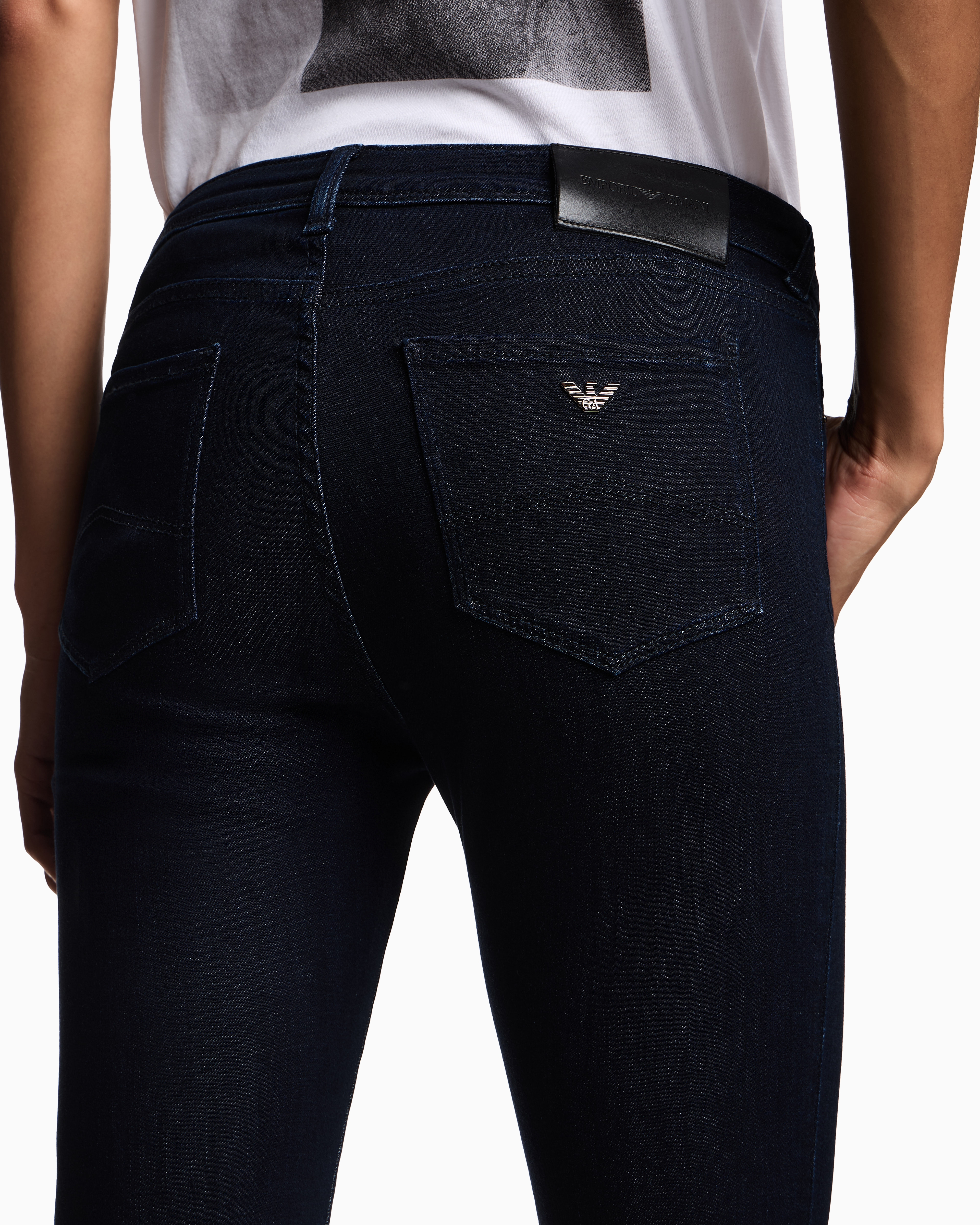 ARMANI JEANS☆J908H REGULAR FIT ジーンズ☆W28 J18 High-waisted skinny-fit stonewashed comfort-denim jeans