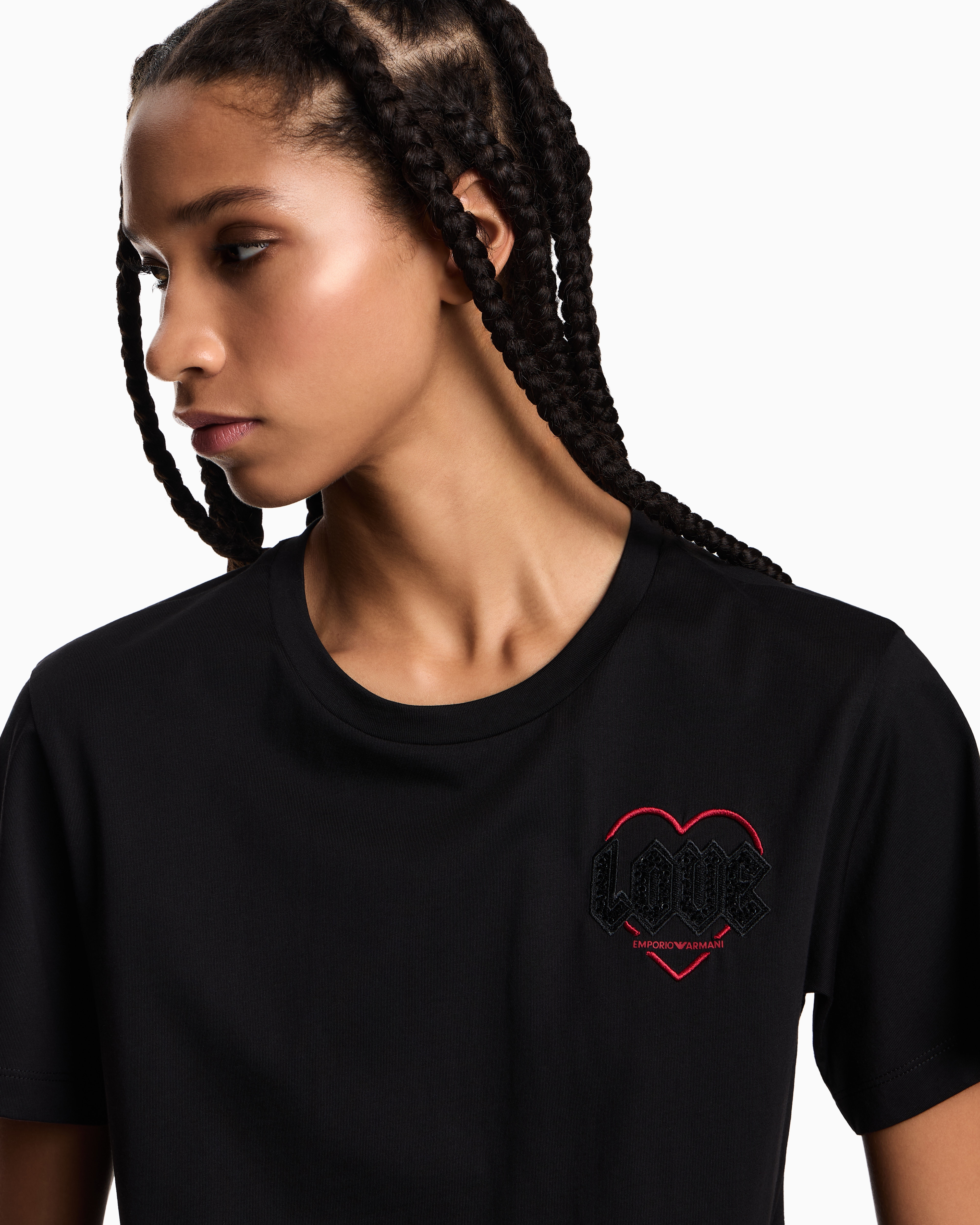 EMPORIO ARMANI Tシャツ Valentine’s Day EM000377-AF14859-001 Valentine's Day capsule collection regular-fit loungewear T