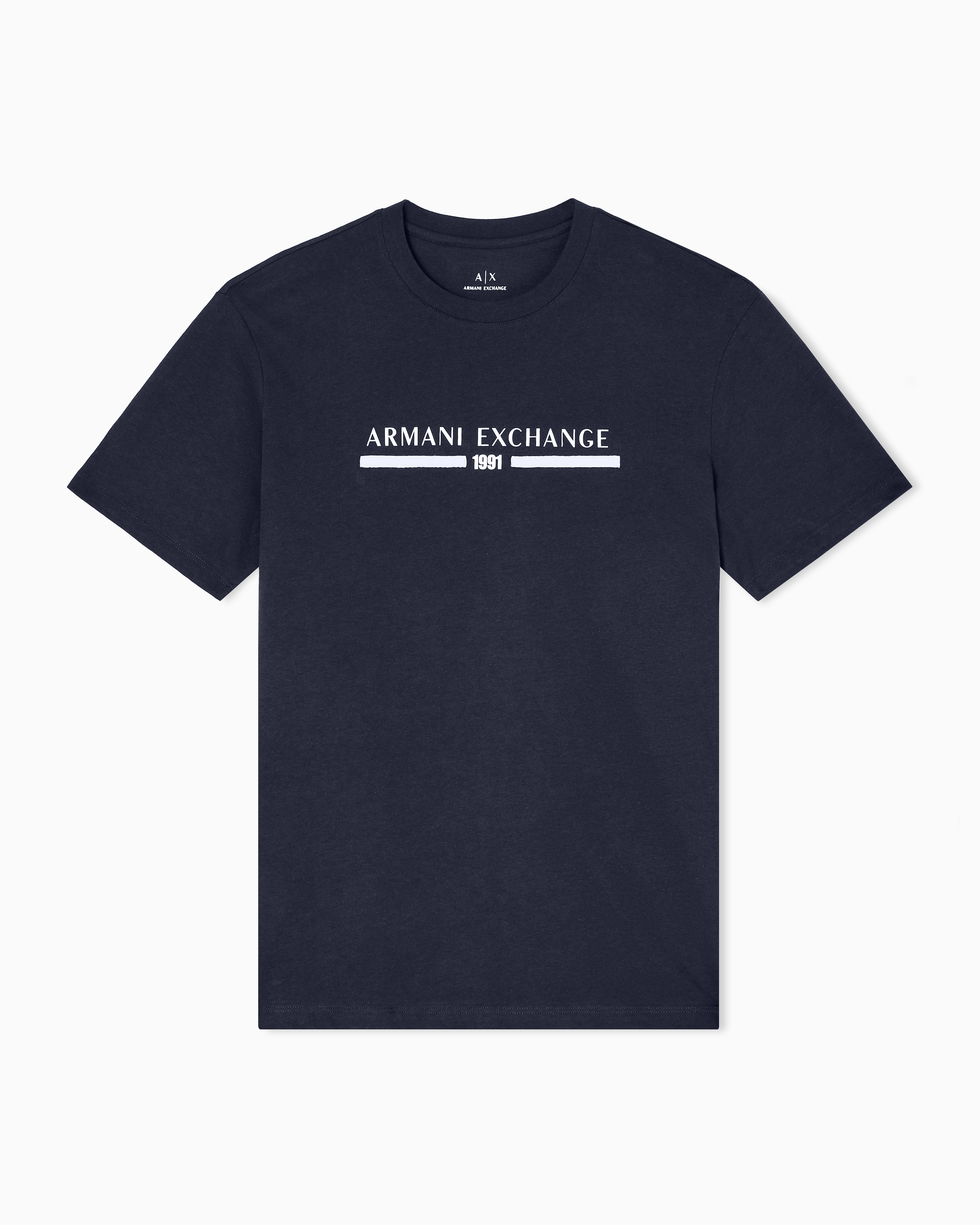 Armani Exchange - Regular Fit T-Shirts, Man, Navy Blue, Size: