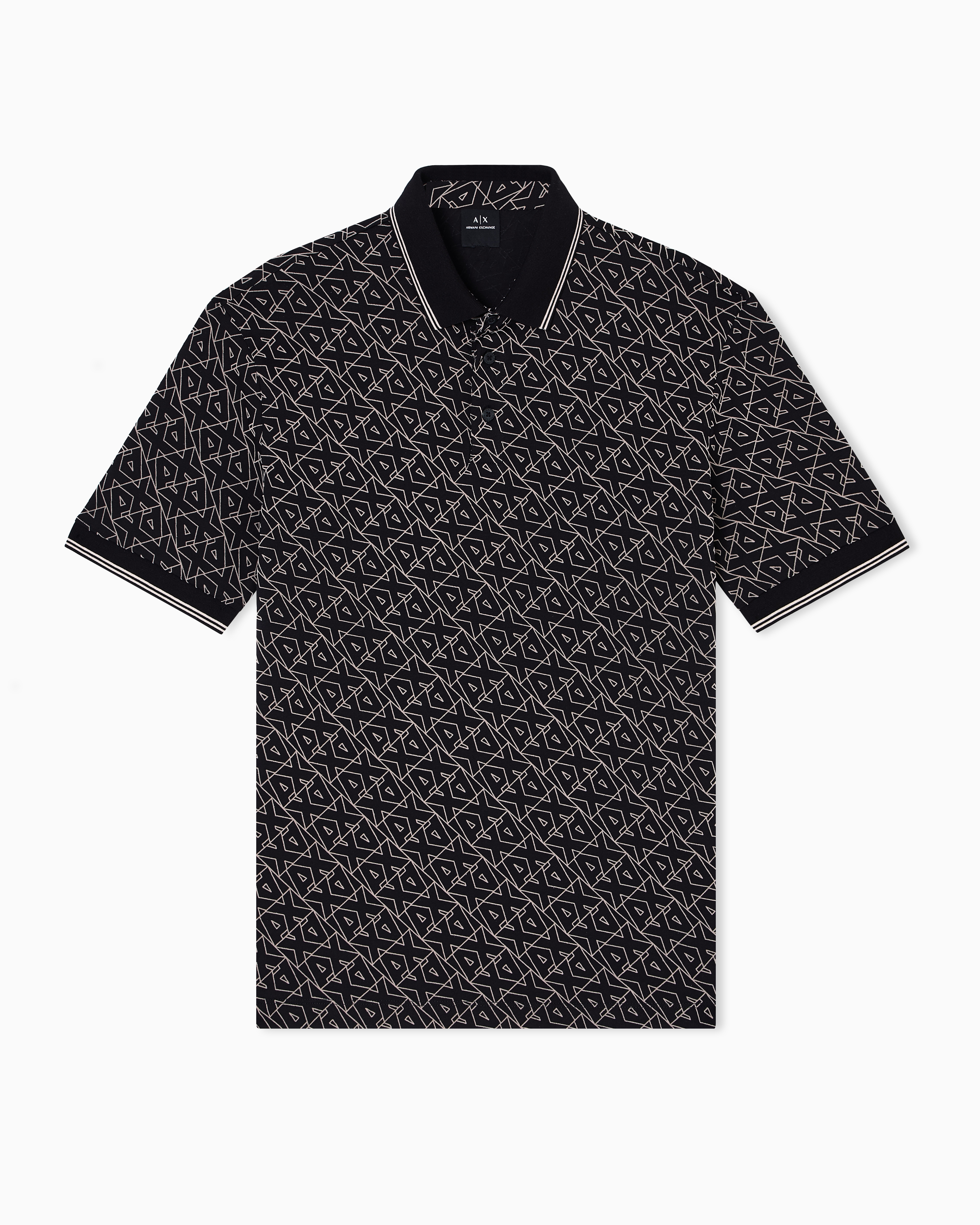 Armani Exchange - Polo Shirts, Man, Black, Size: