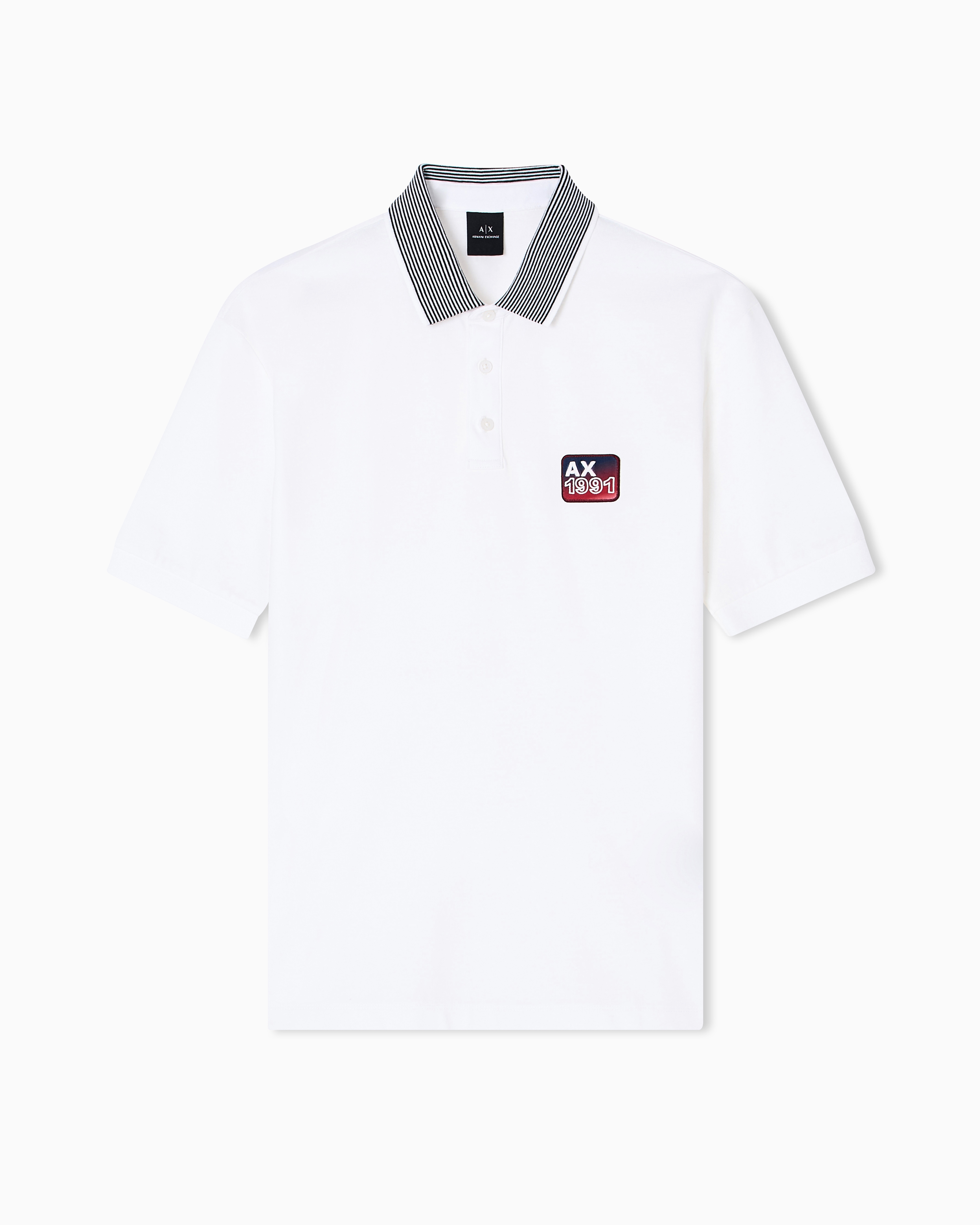 Armani Exchange - Polo Shirts, Man, White, Size: M