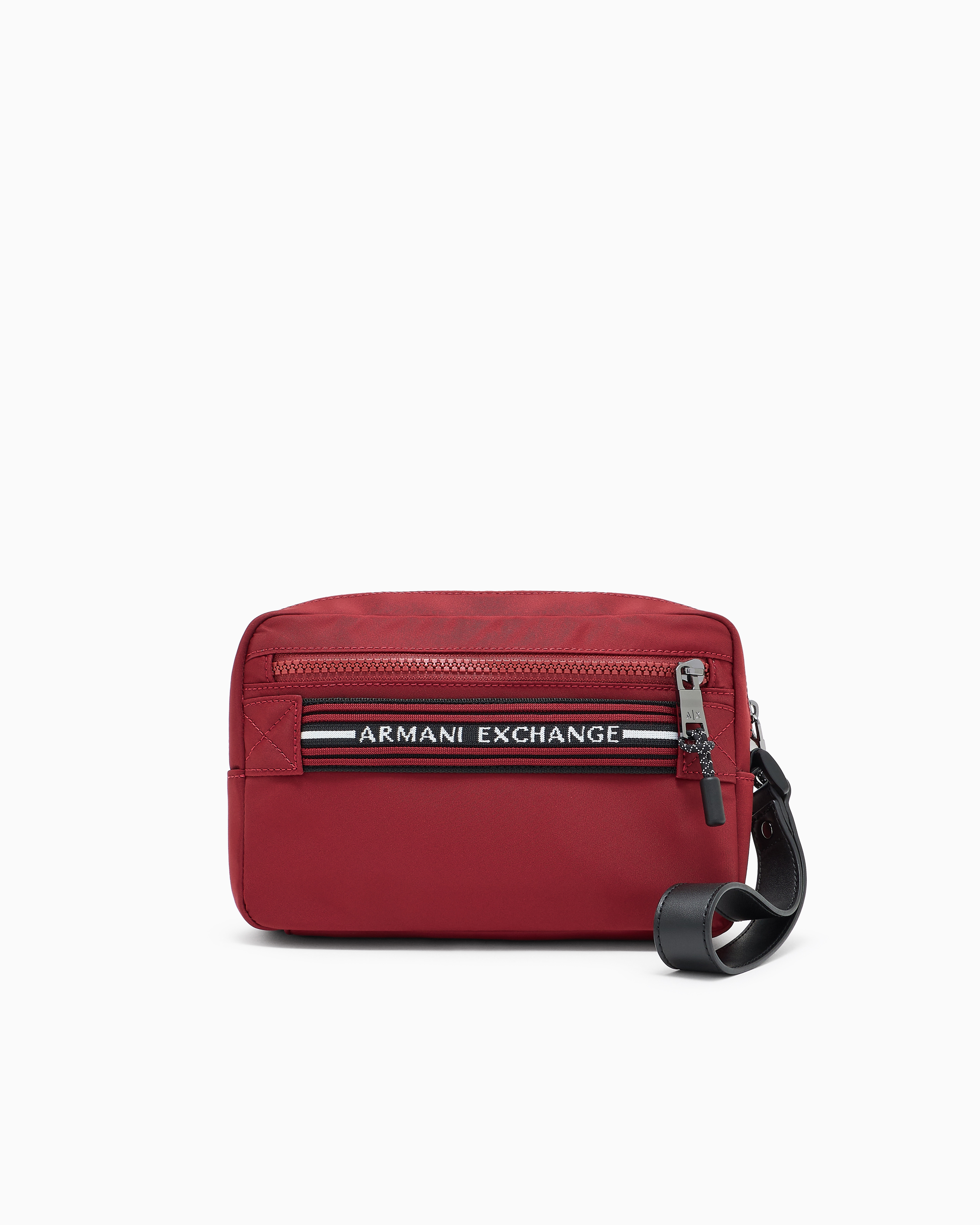 Armani Exchange - Pouch with logo, Man, Burgundy, Size: TU