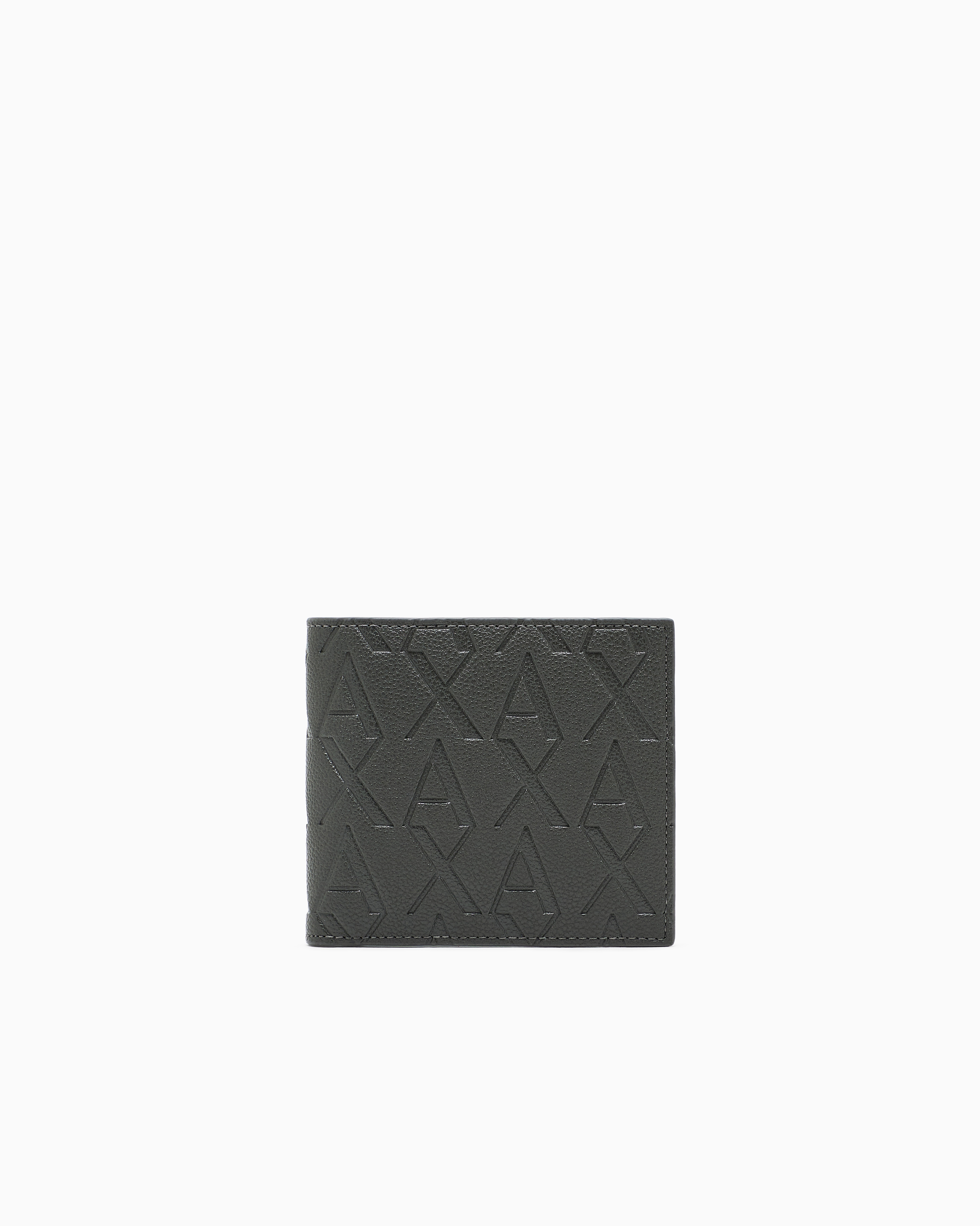 Armani Exchange Bifold Card Holder In Brown