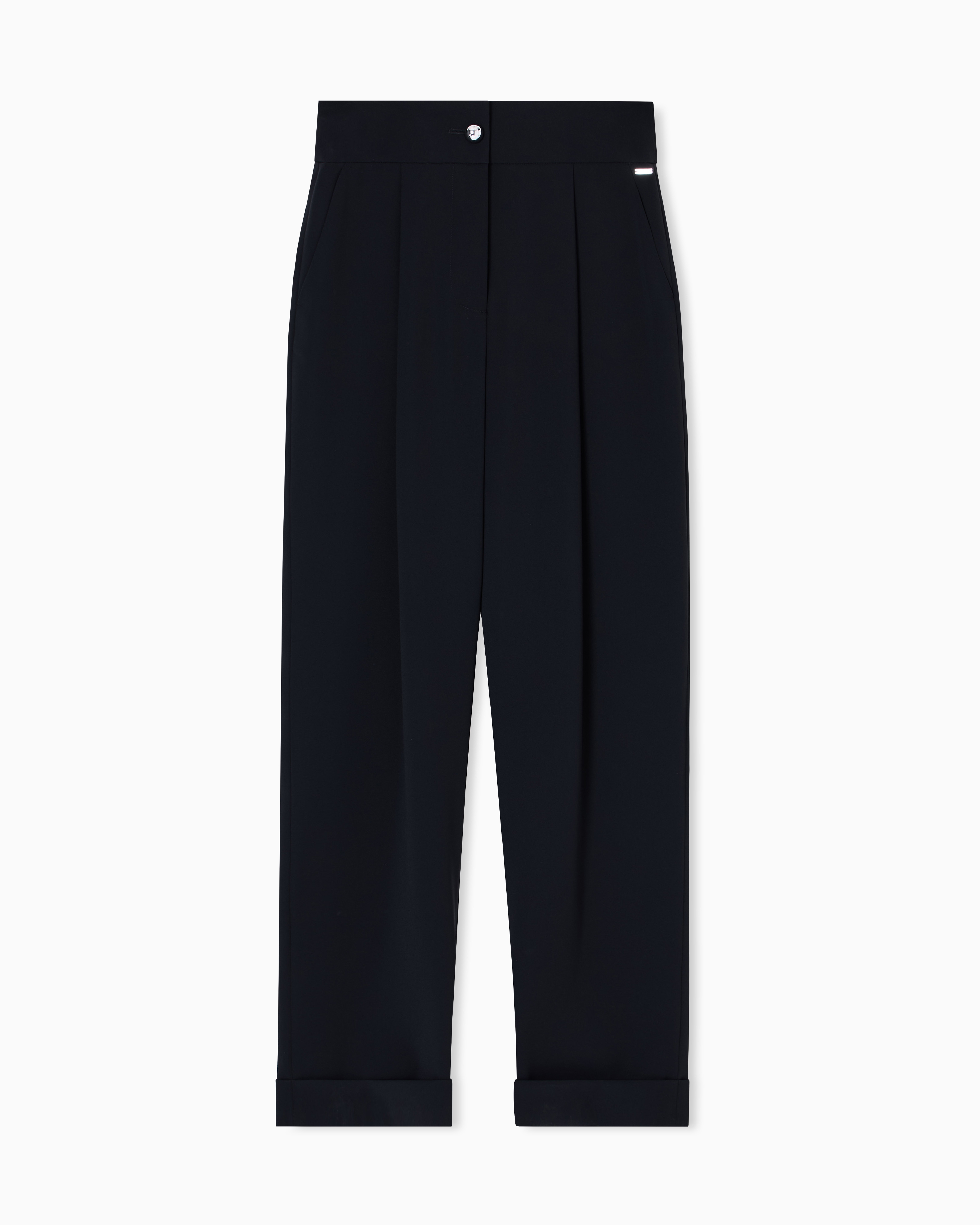 Armani Exchange - Formal Trousers, Woman, Black, Size: 4