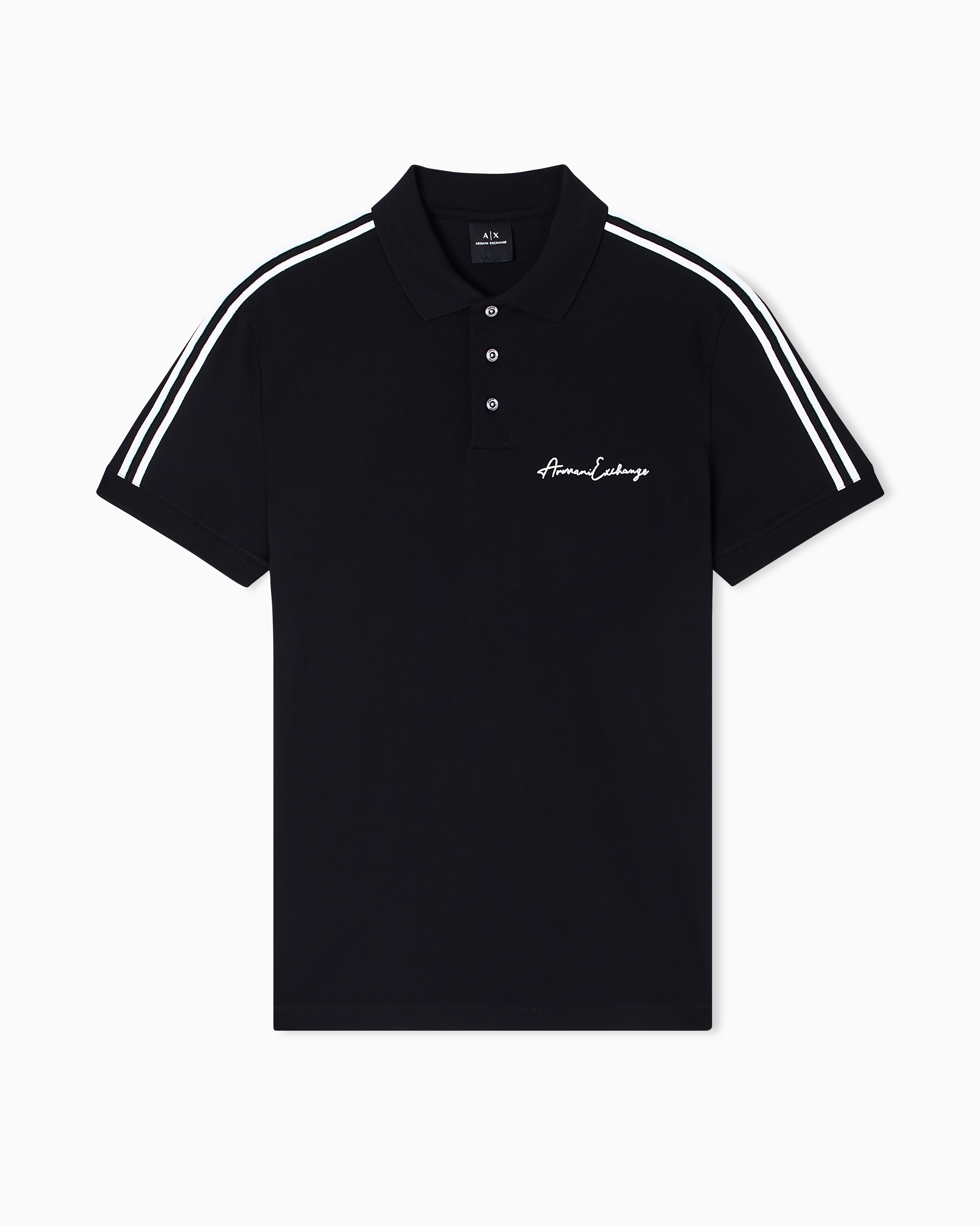 Regular fit polo shirt with Signature Logo | Armani Exchange