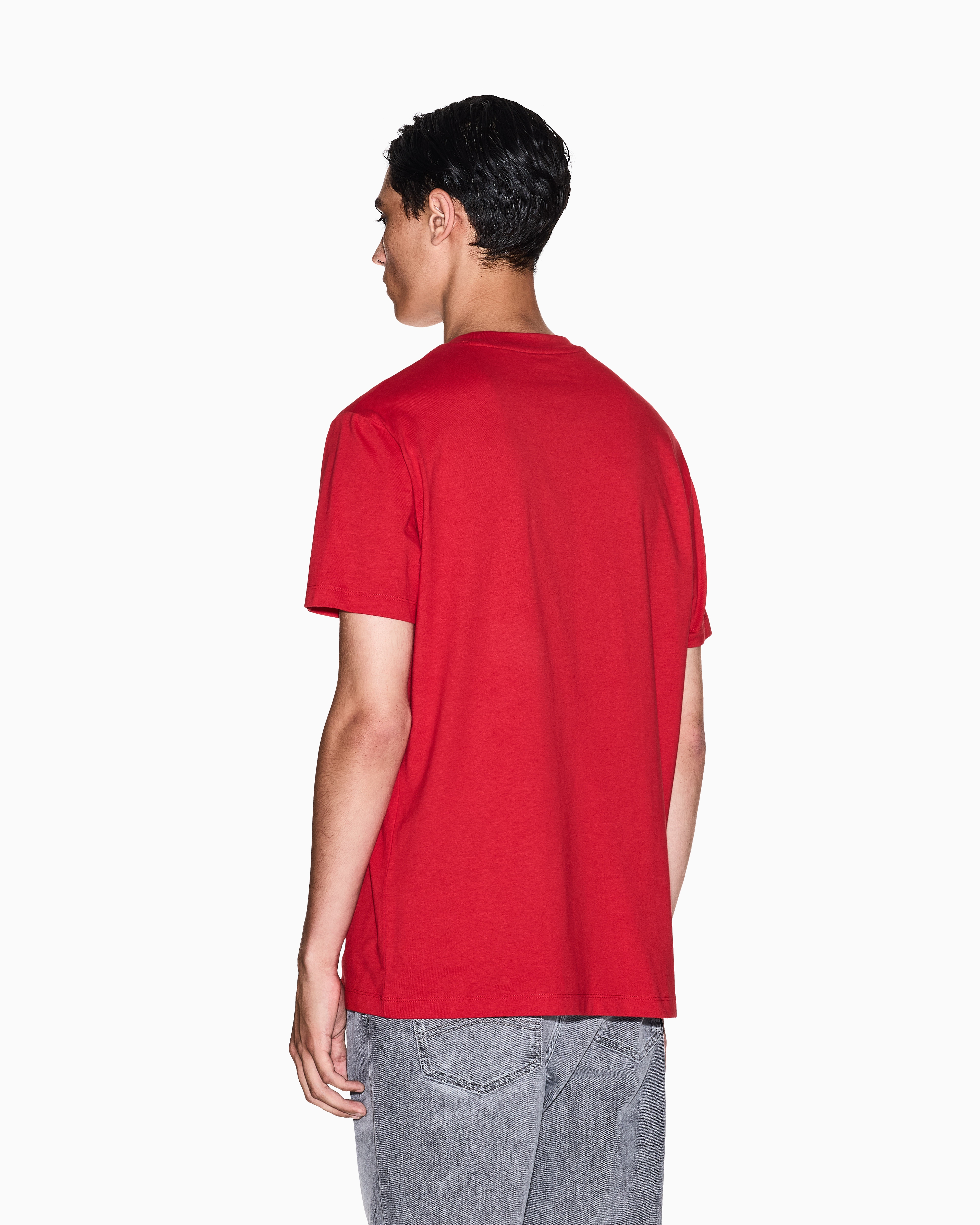 Armani Exchange - Regular Fit T-Shirts, Man, Red, Size: M