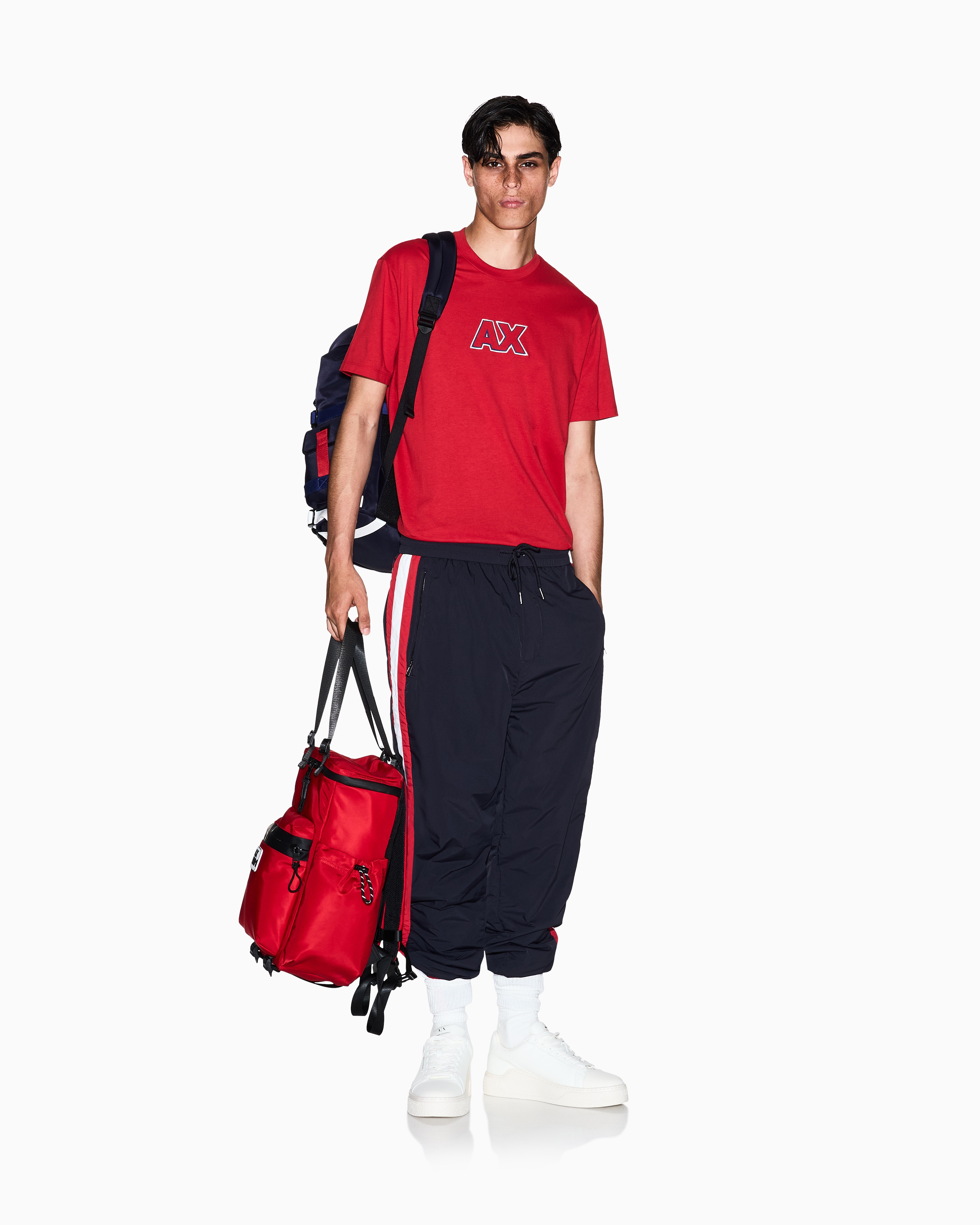 Armani Exchange - Regular Fit T-Shirts, Man, Red, Size: M