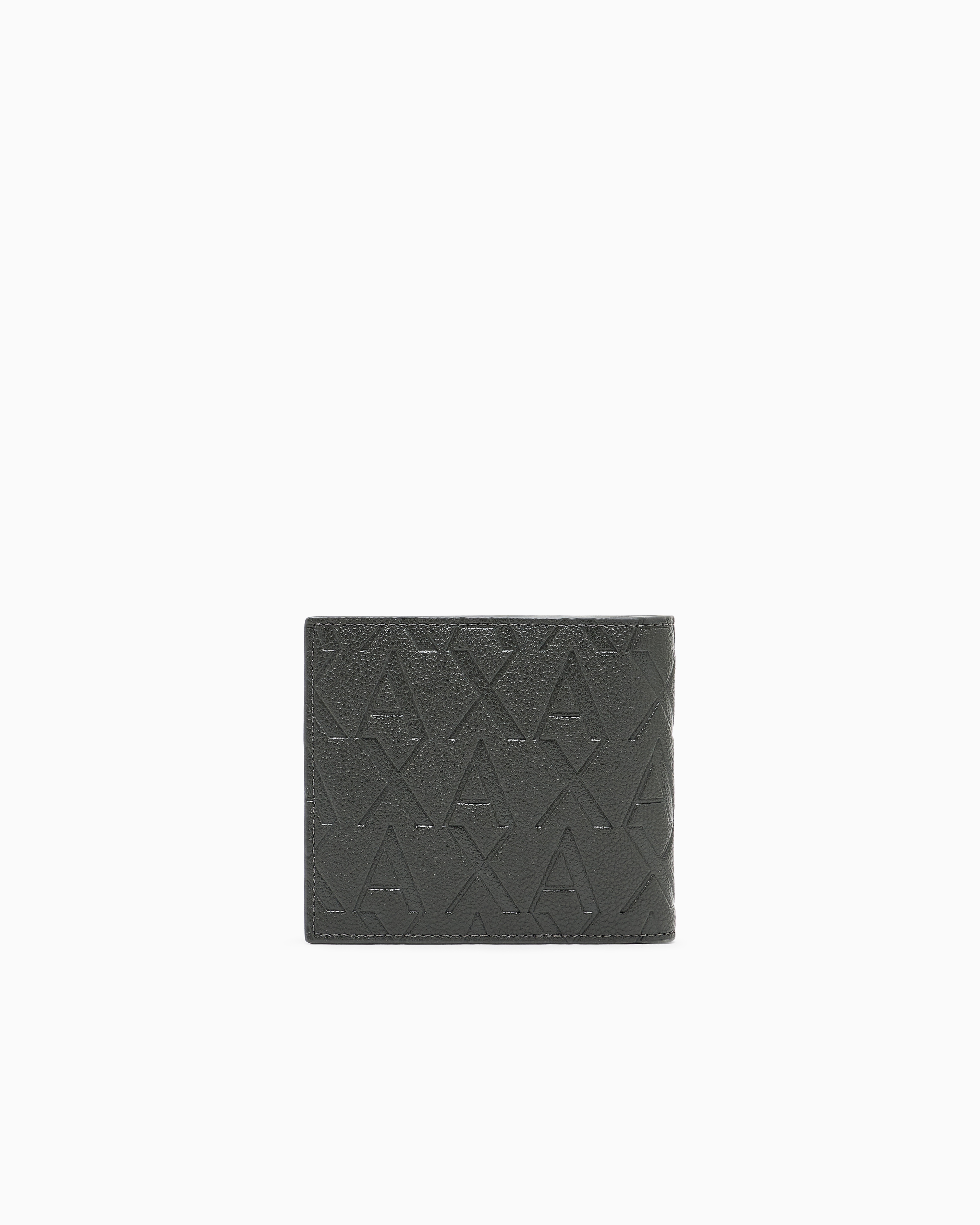Armani Exchange Bifold Card Holder In Brown
