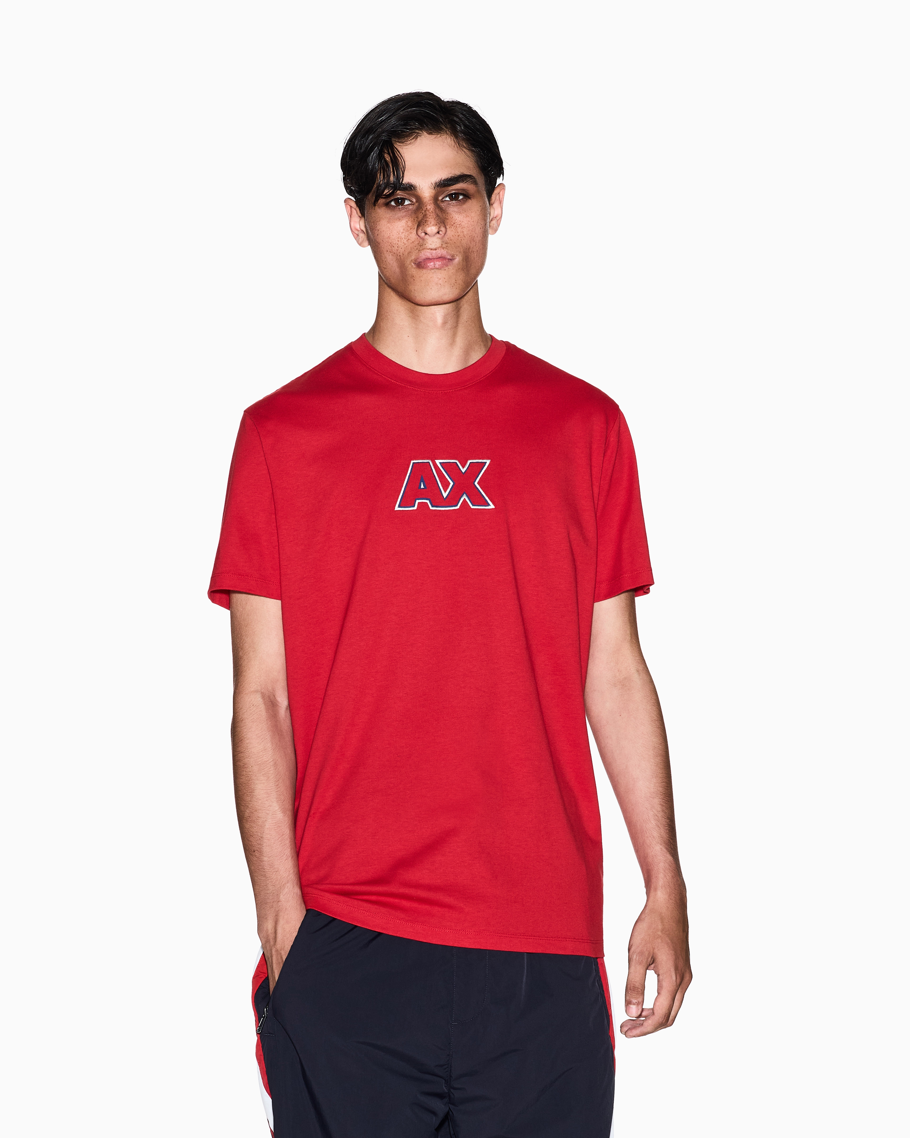 Armani Exchange - Regular Fit T-Shirts, Man, Red, Size: M