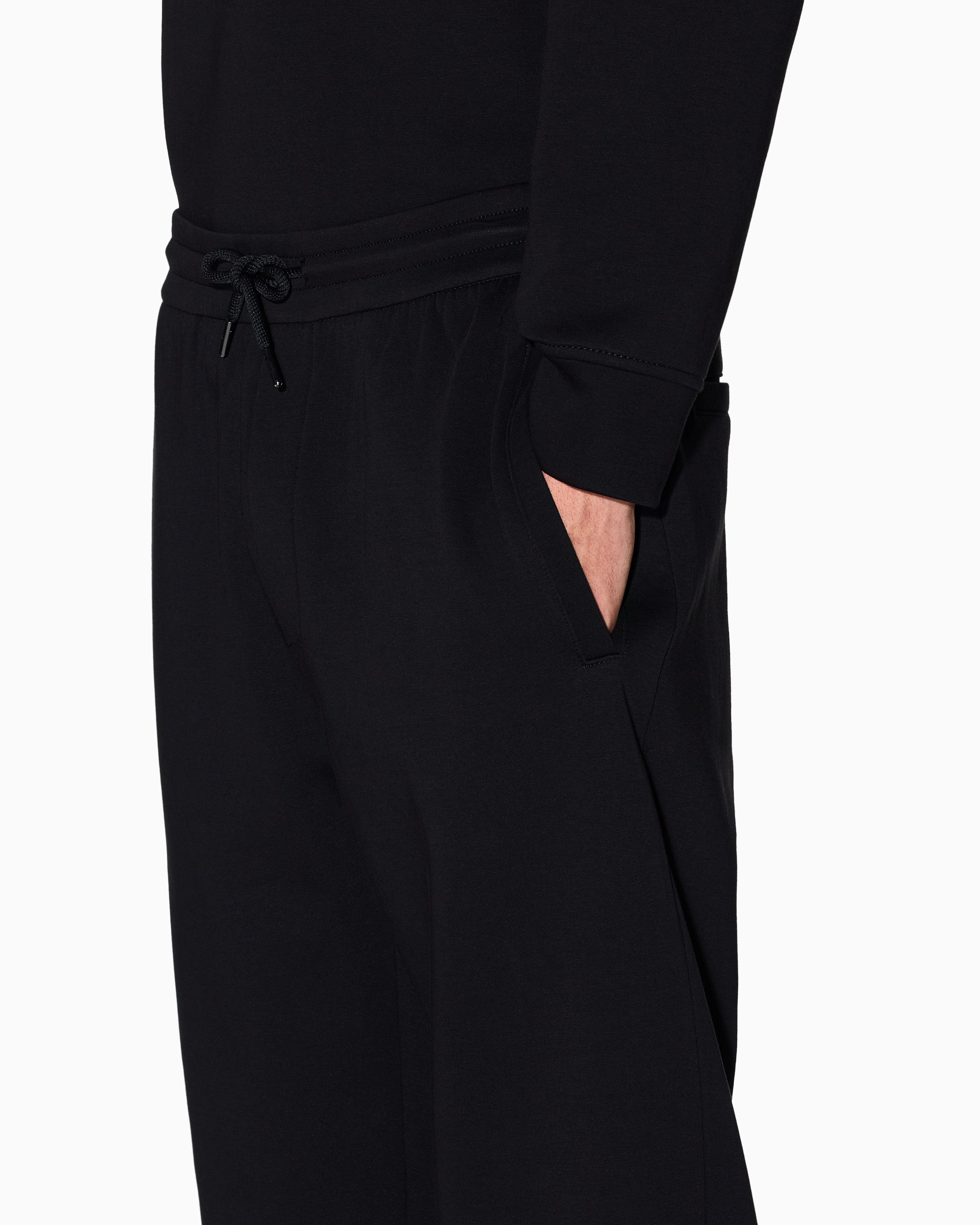 Armani Exchange Drawstring Sweatpants In Black