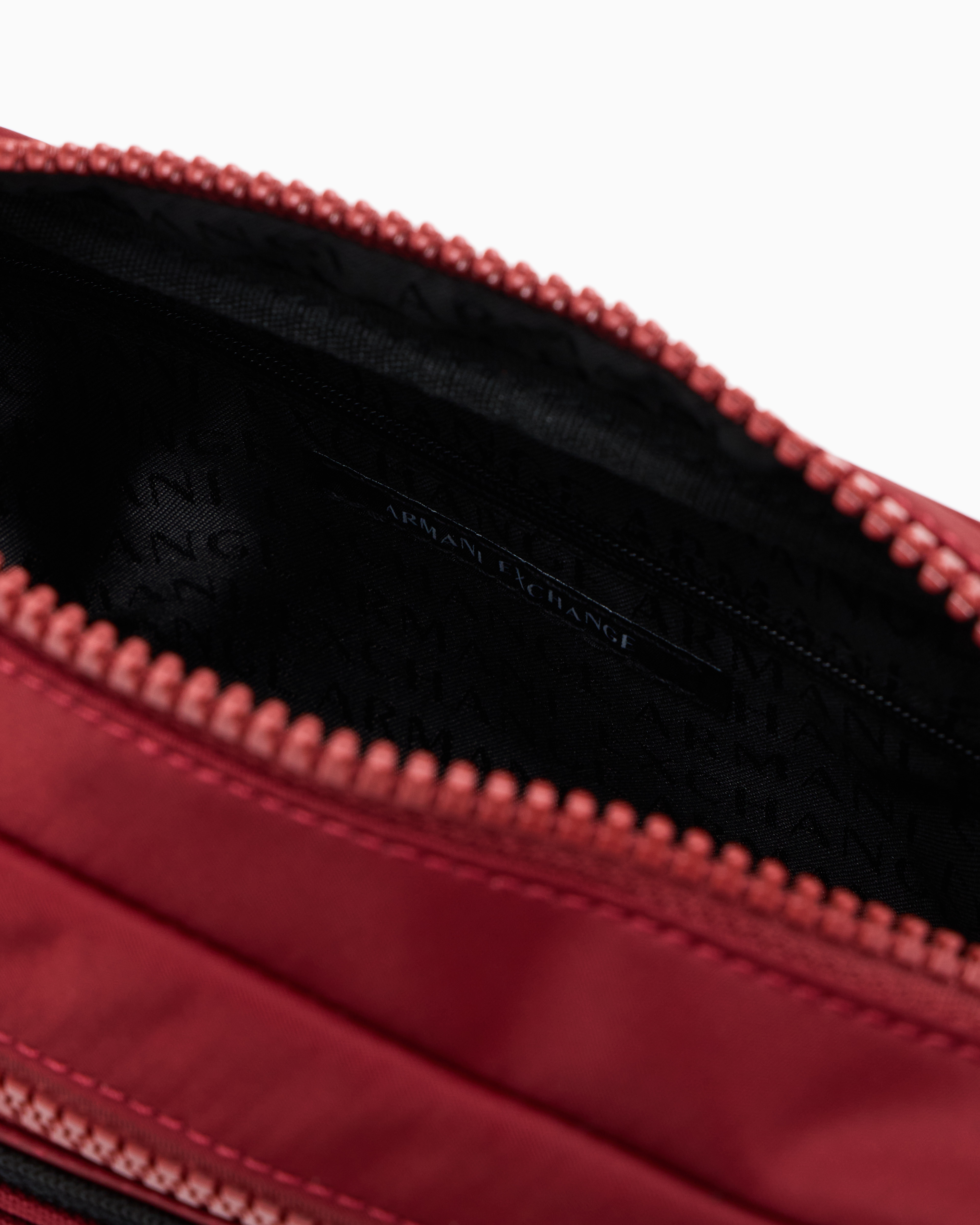 Armani Exchange - Pouch with logo, Man, Burgundy, Size: TU