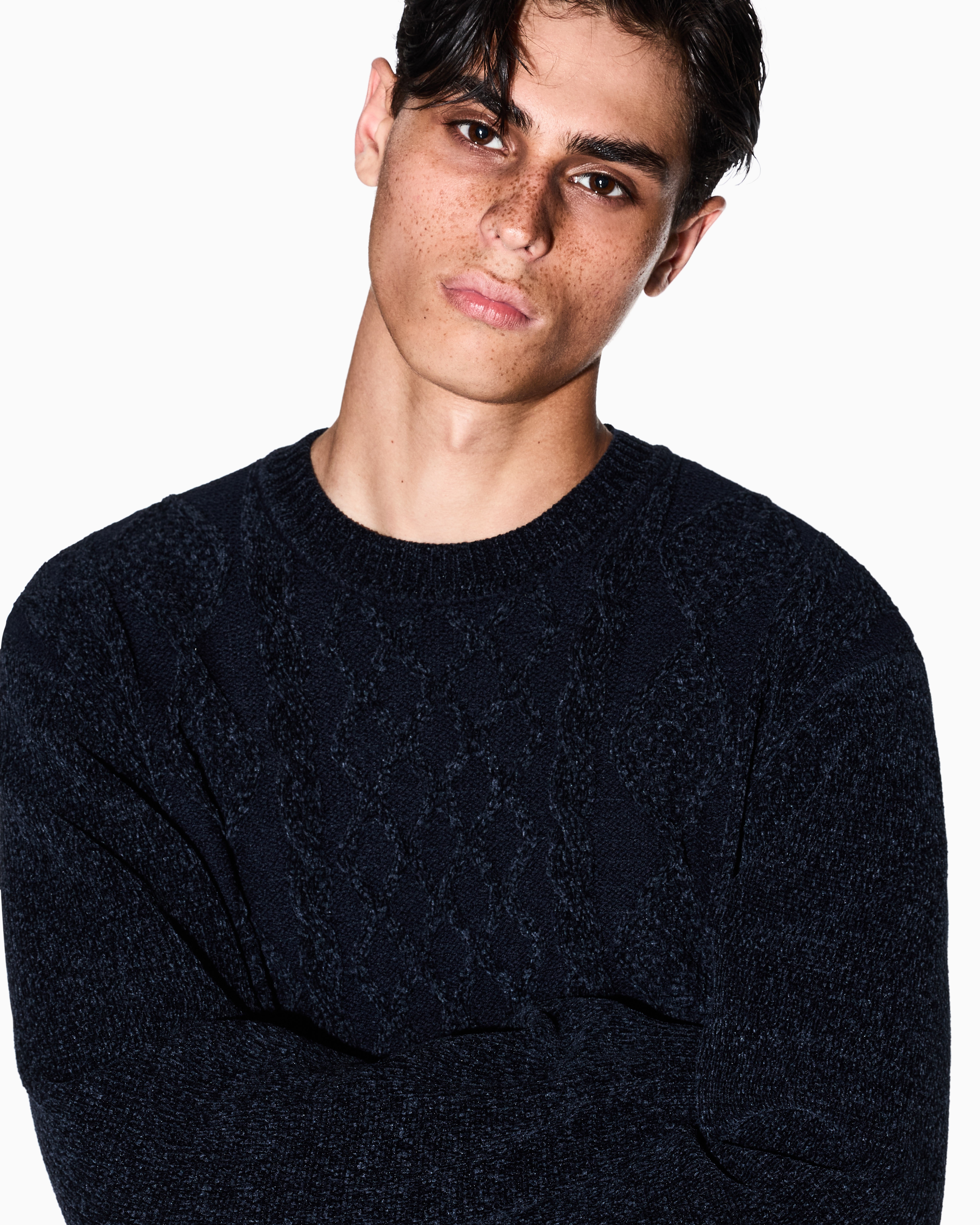 Armani Exchange - Jumpers, Man, Navy_blue, Size: