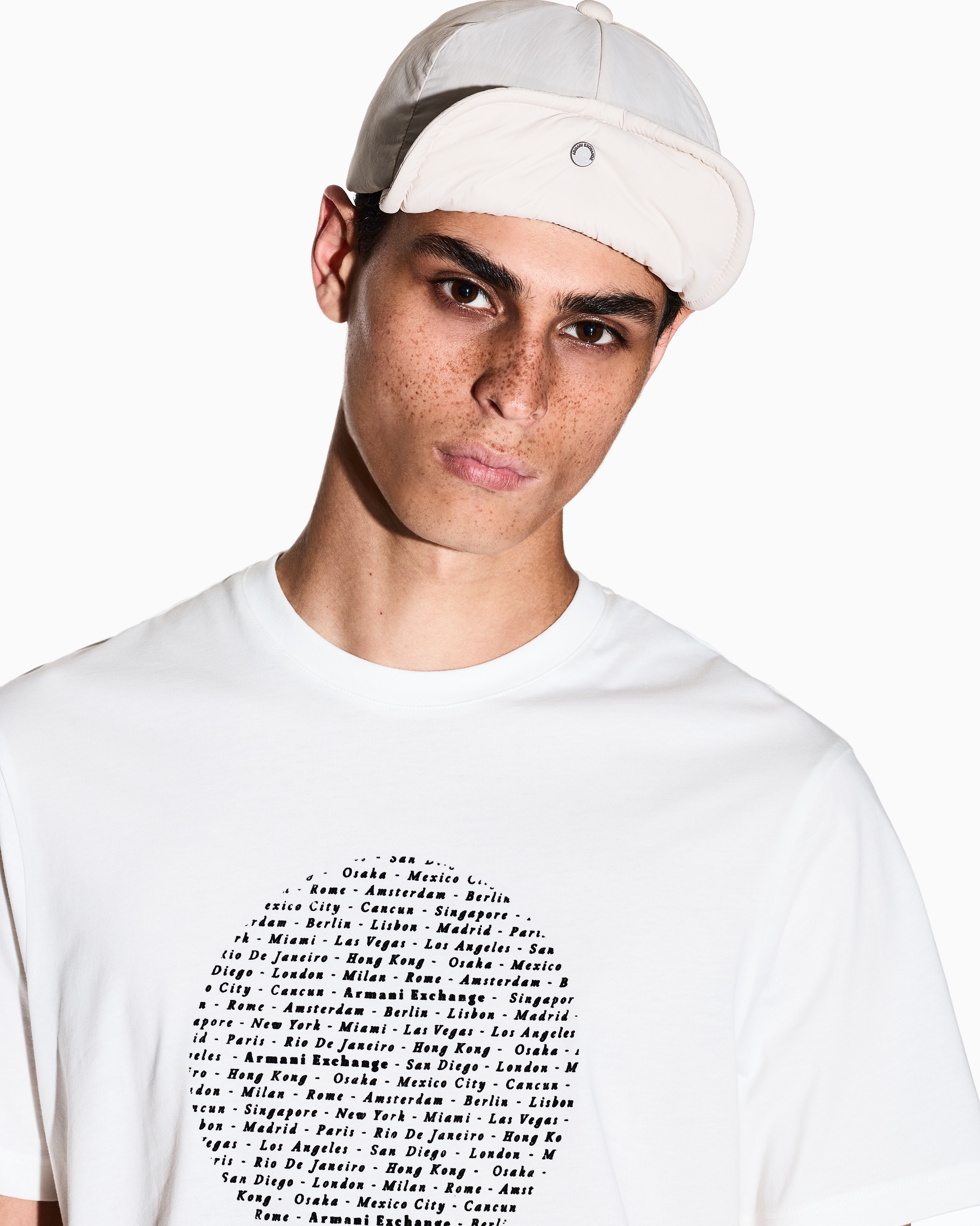 Armani Exchange - Caps, Man, White, Size: TU