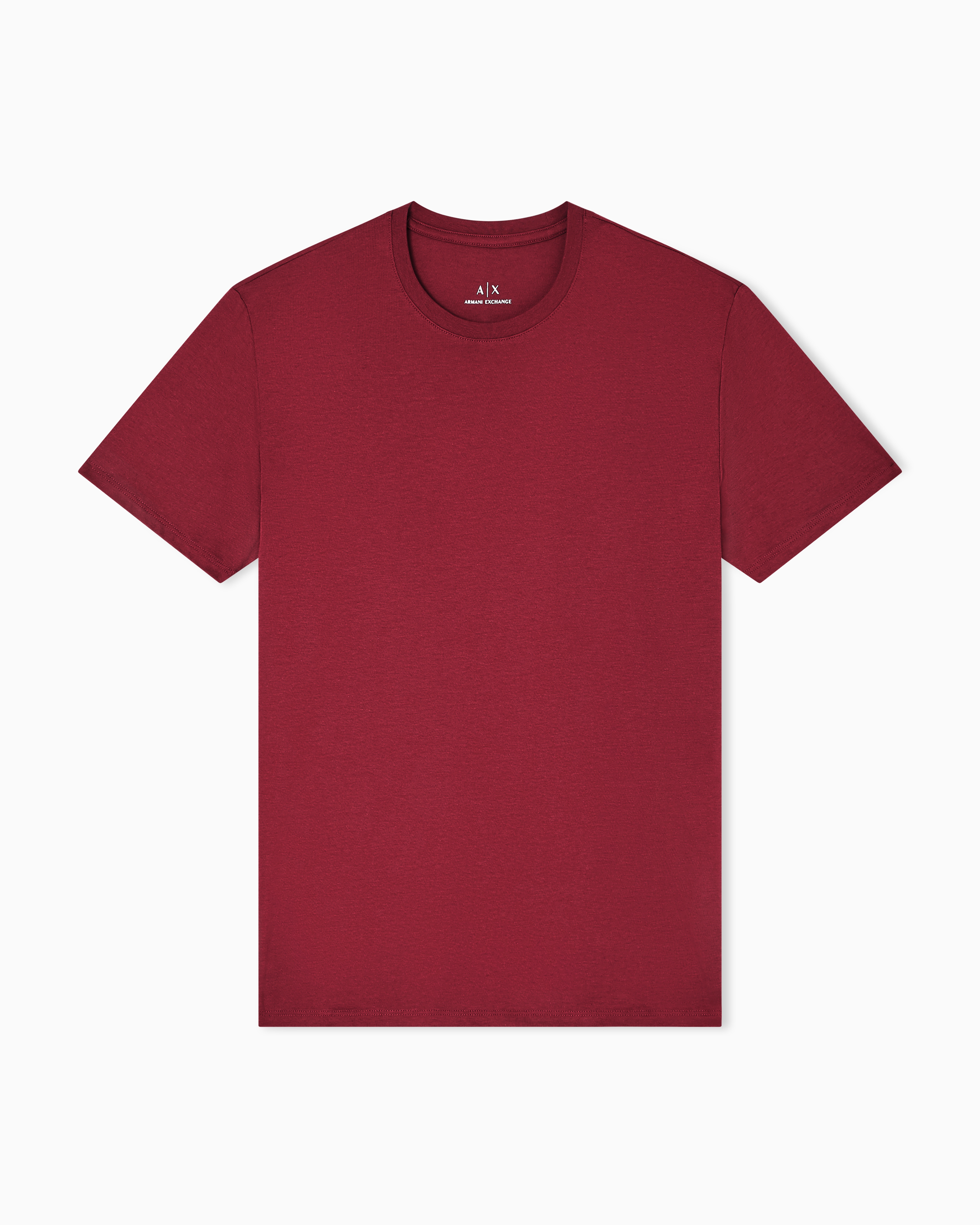 Armani Exchange - Slim fit Pima cotton T-shirt, Man, Burgundy, Size: