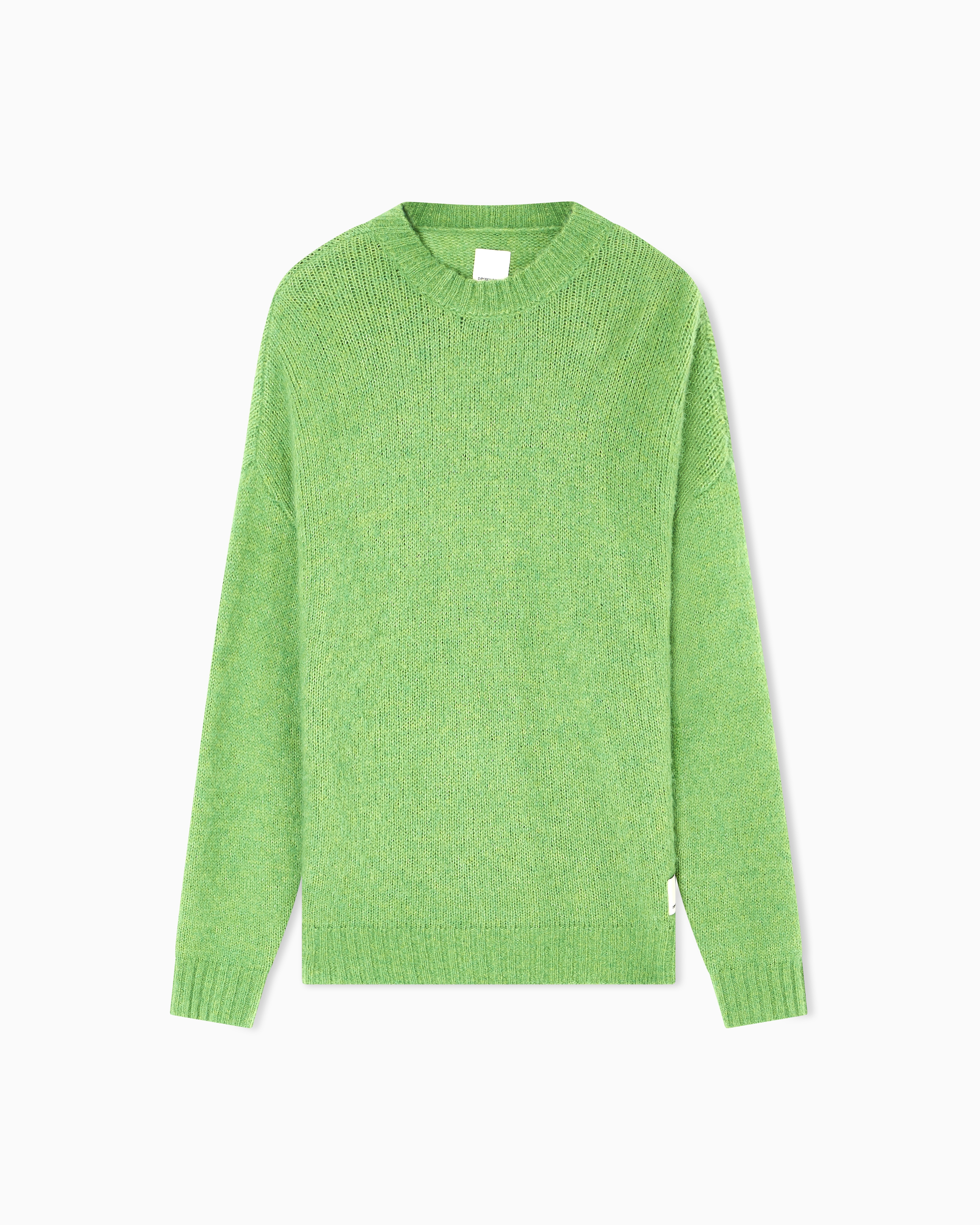 Emporio Armani - ASV New York Capsule Collection striped alpaca-blend oversized jumper, Man, Green, Size: