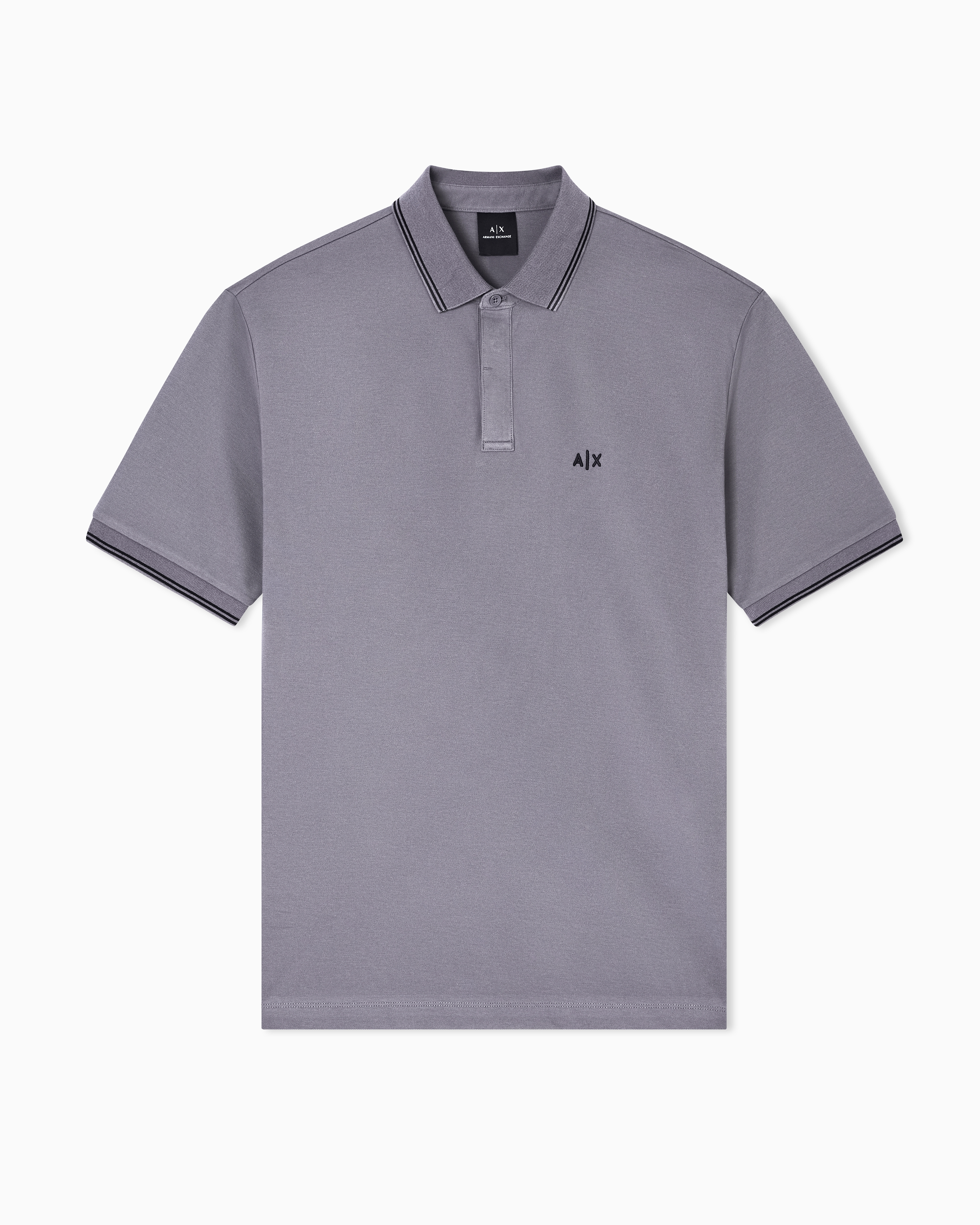 Armani Exchange - Polo Shirts, Man, Grey, Size: