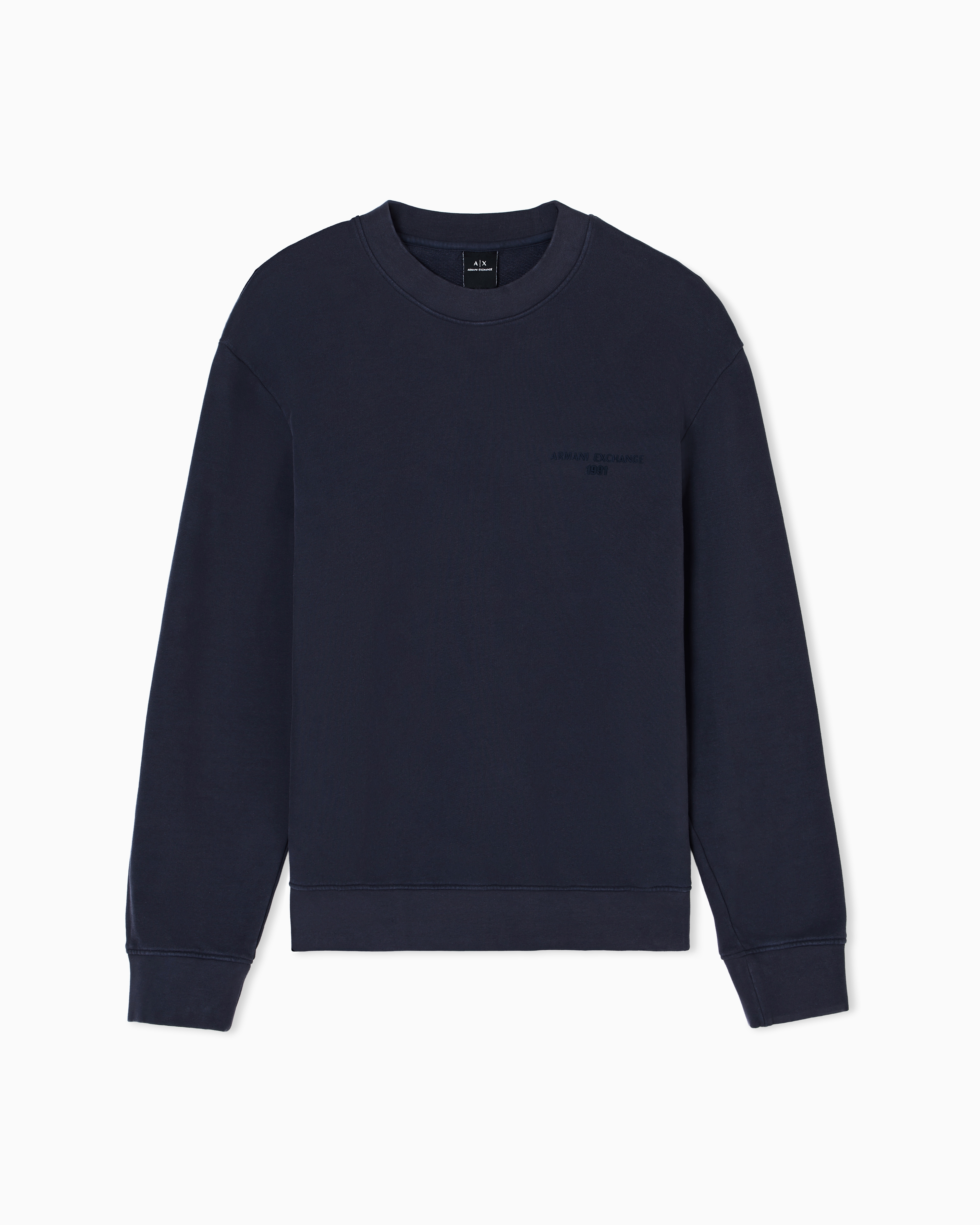 Armani Exchange - Sweatshirts without Hood, Man, Navy_blue, Size: