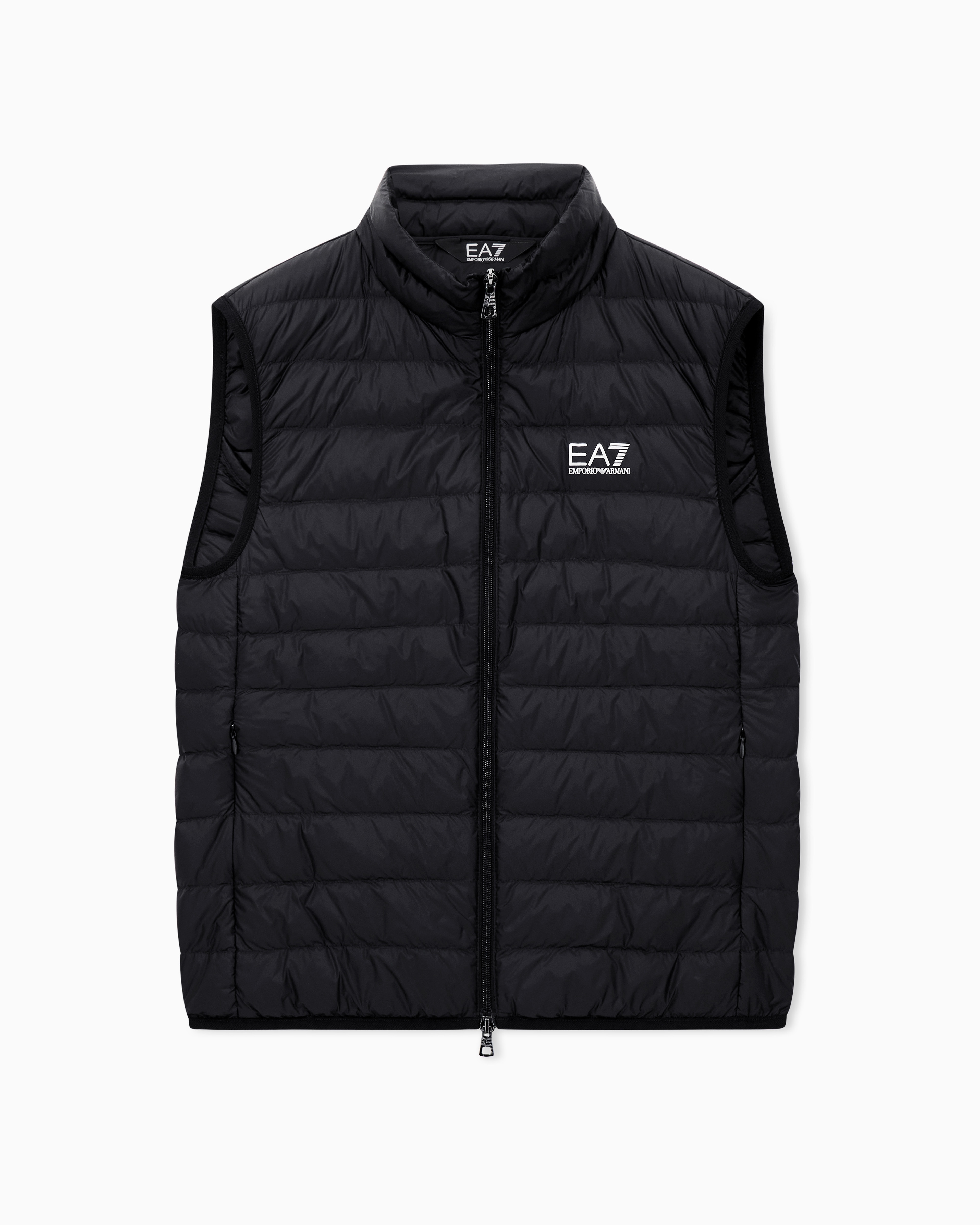 Ea7 Core Identity Packable Gilet In Black
