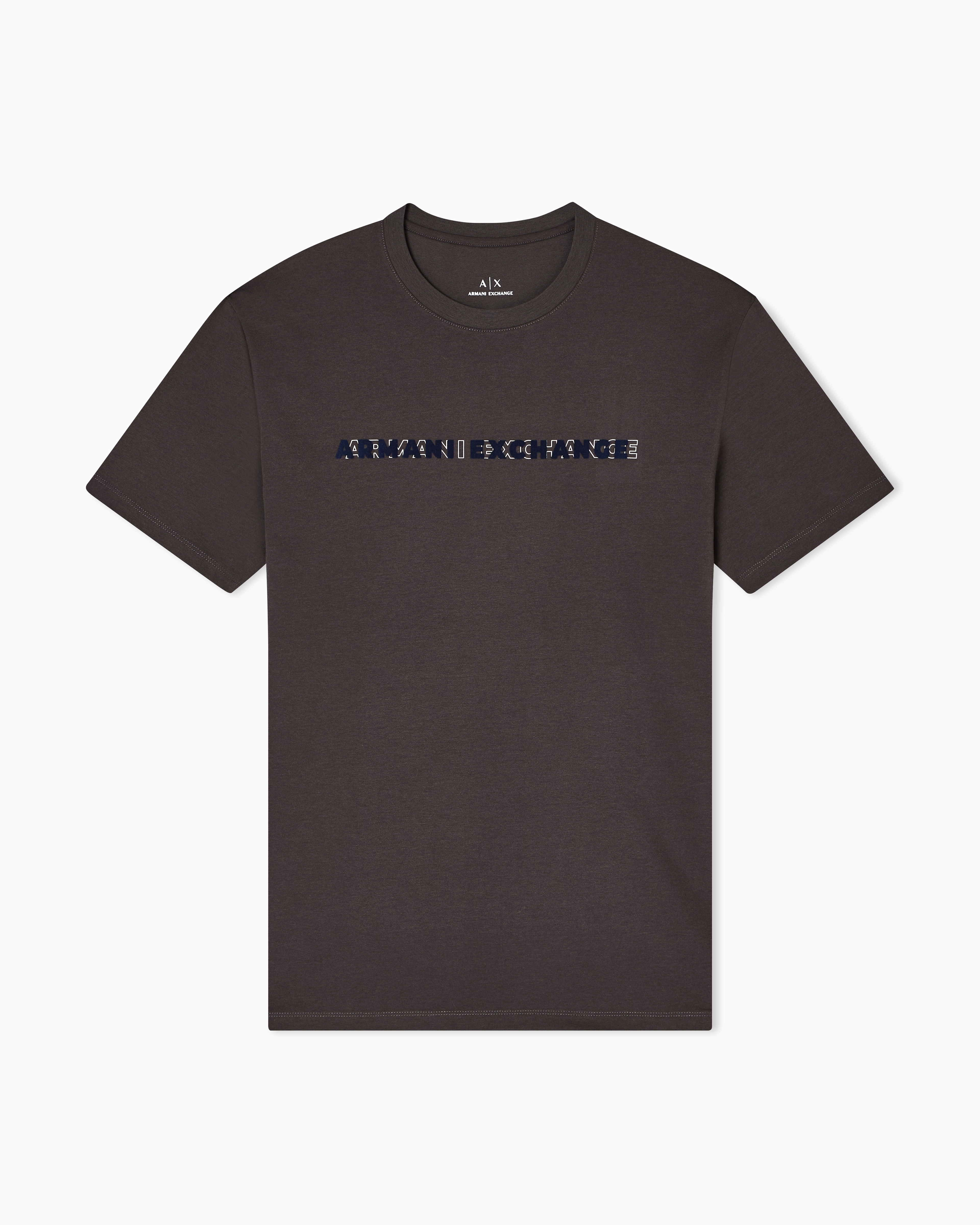 Armani Exchange - Regular Fit T-Shirts, Man, Brown, Size: