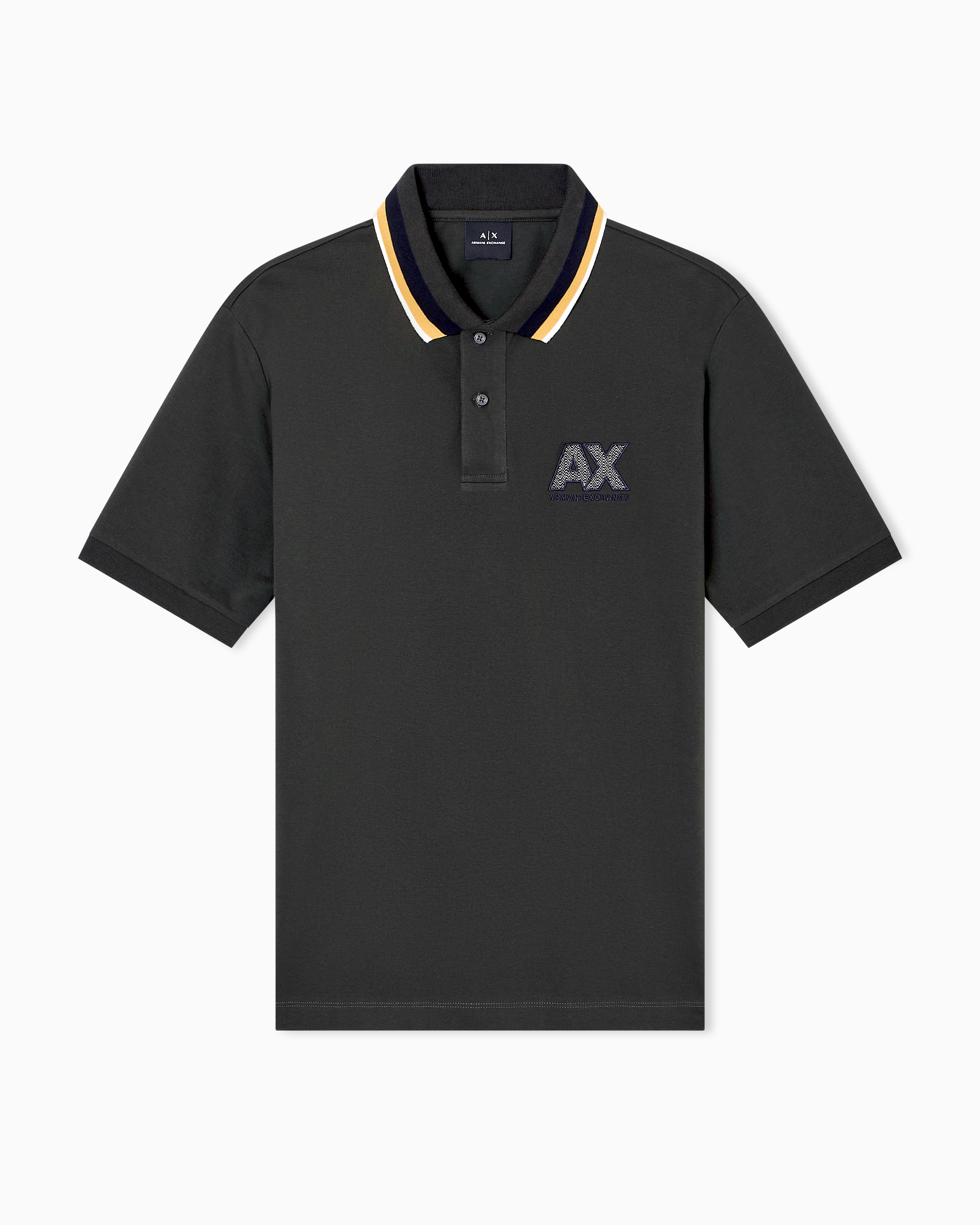 Armani Exchange Polo Shirts In Brown