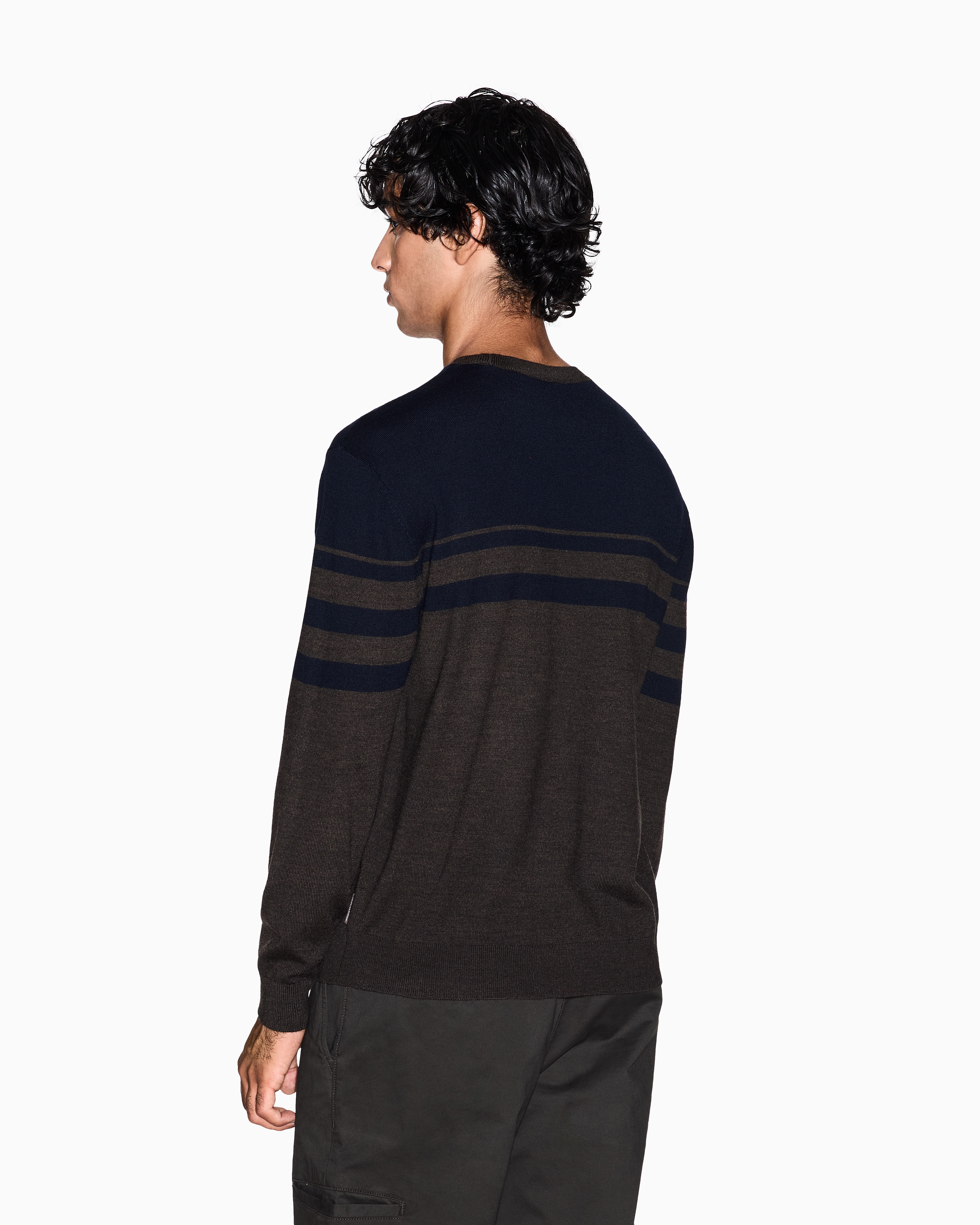 Armani Exchange - Jumpers, Man, Two-tone, Size: M