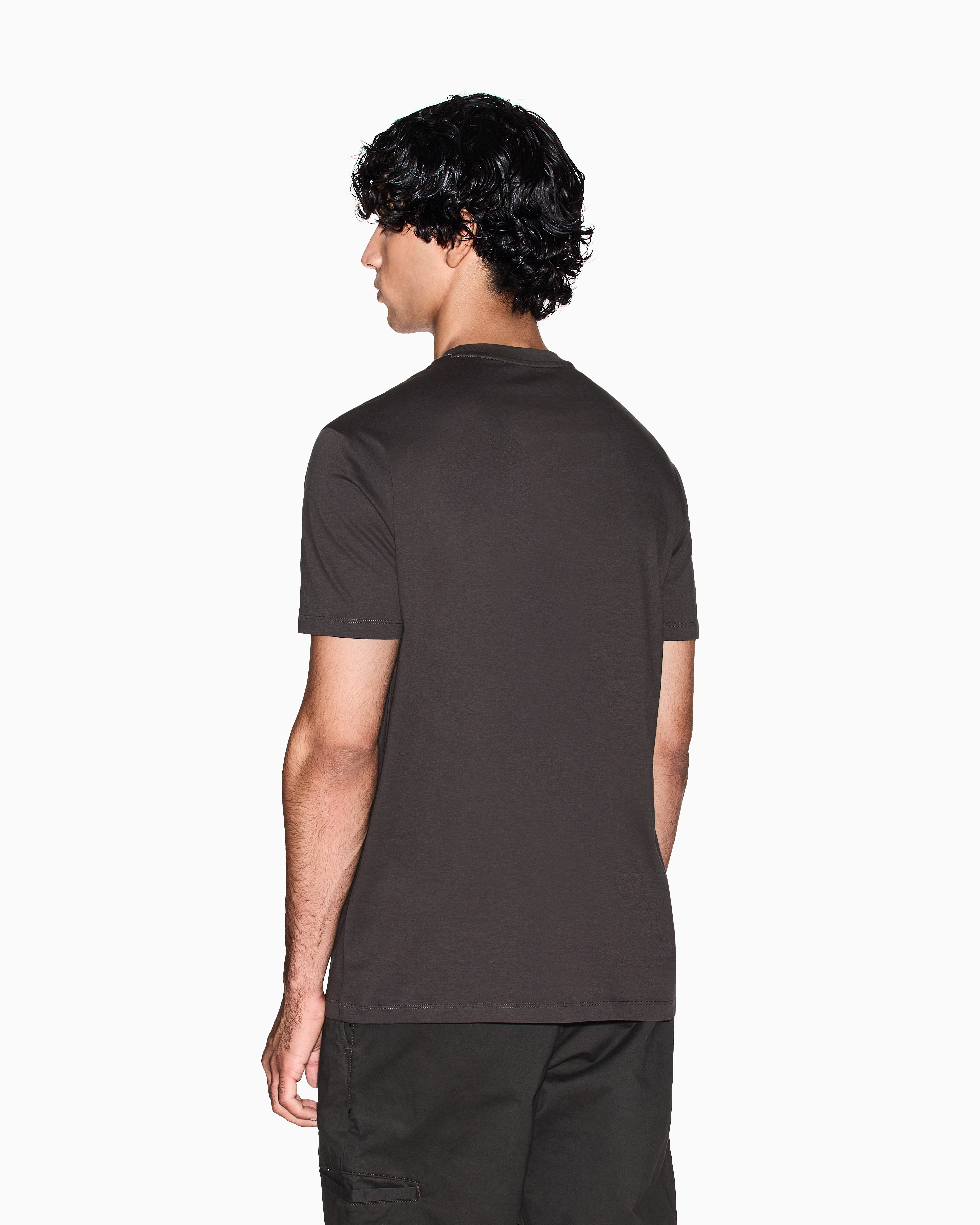 Armani Exchange - Regular Fit T-Shirts, Man, Brown, Size: