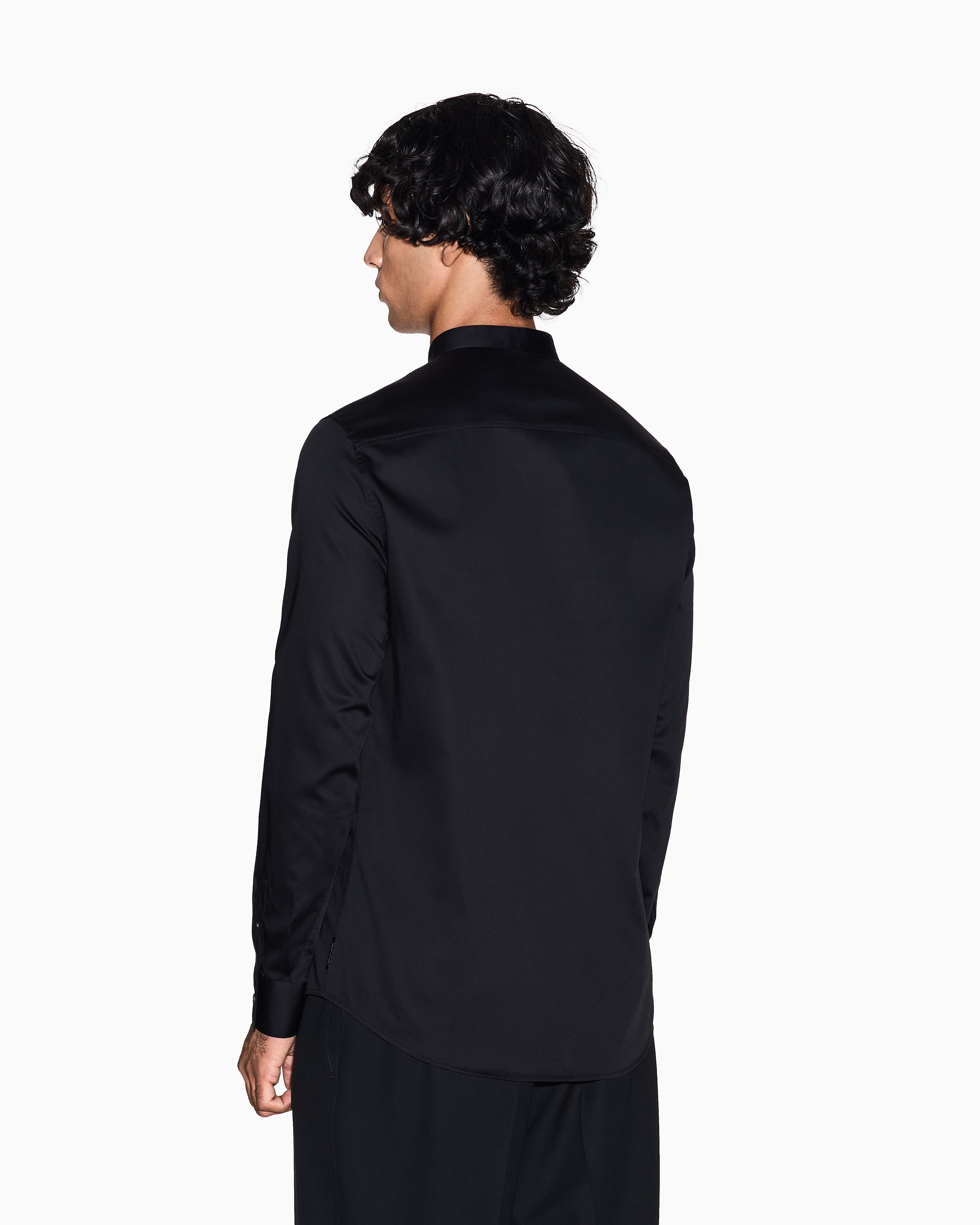 Armani Exchange - Classic Shirts, Man, Black, Size: M