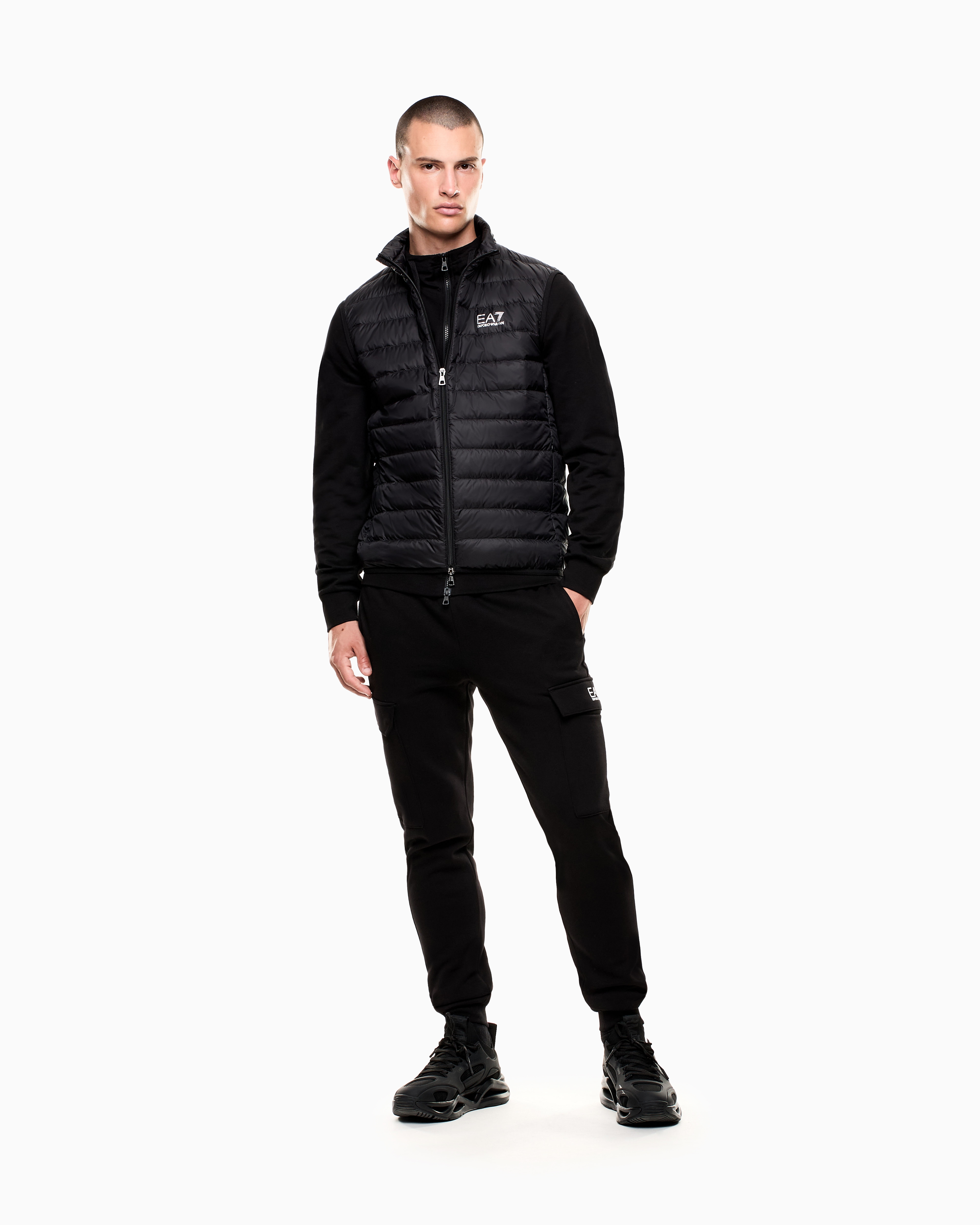 Ea7 Core Identity Packable Gilet In Black