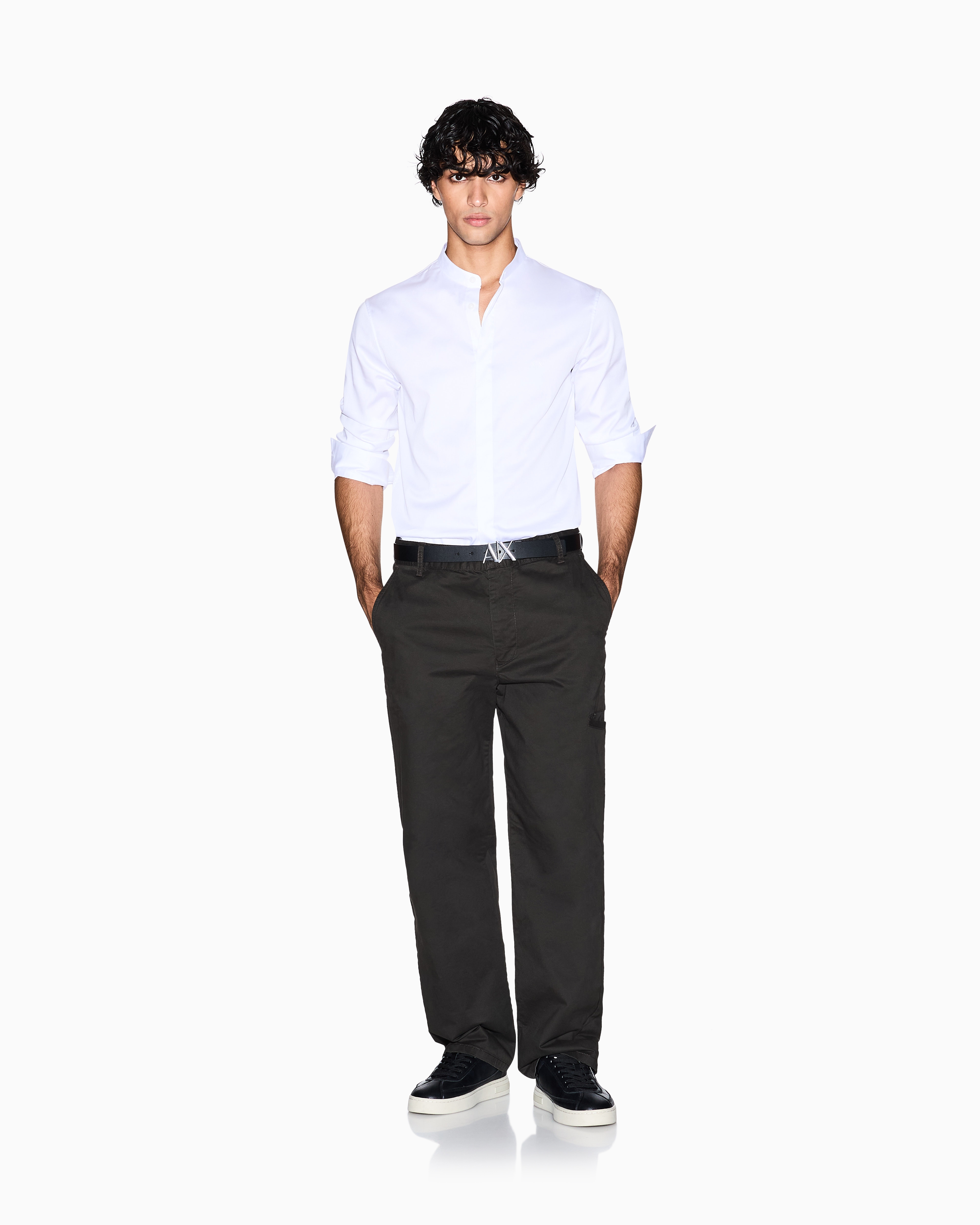 Armani Exchange Classic Shirts In White